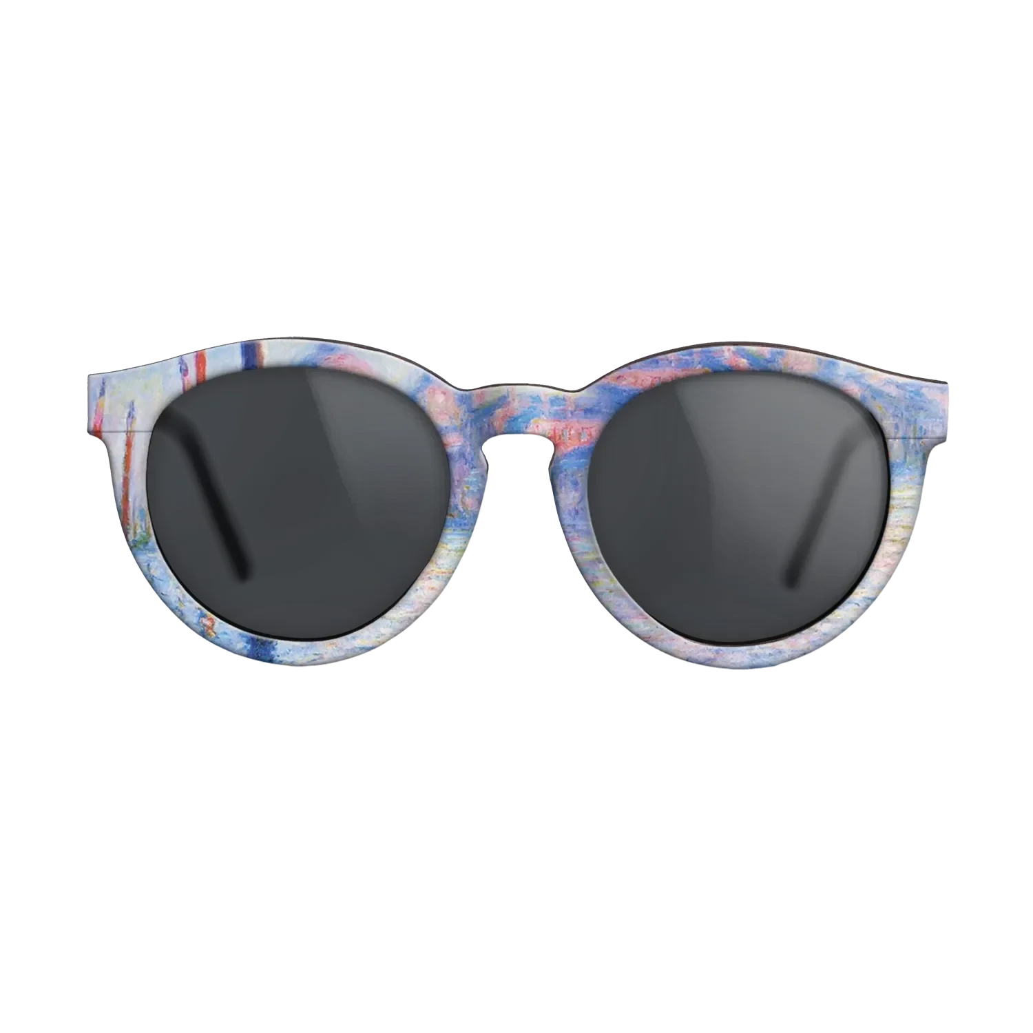 Oil Painting on Straight Grain Walnut: Rococo - The Grand Canal 02, 1908 - Claude Monet - The Rebel - Round - 761 - SIRIS wood optic