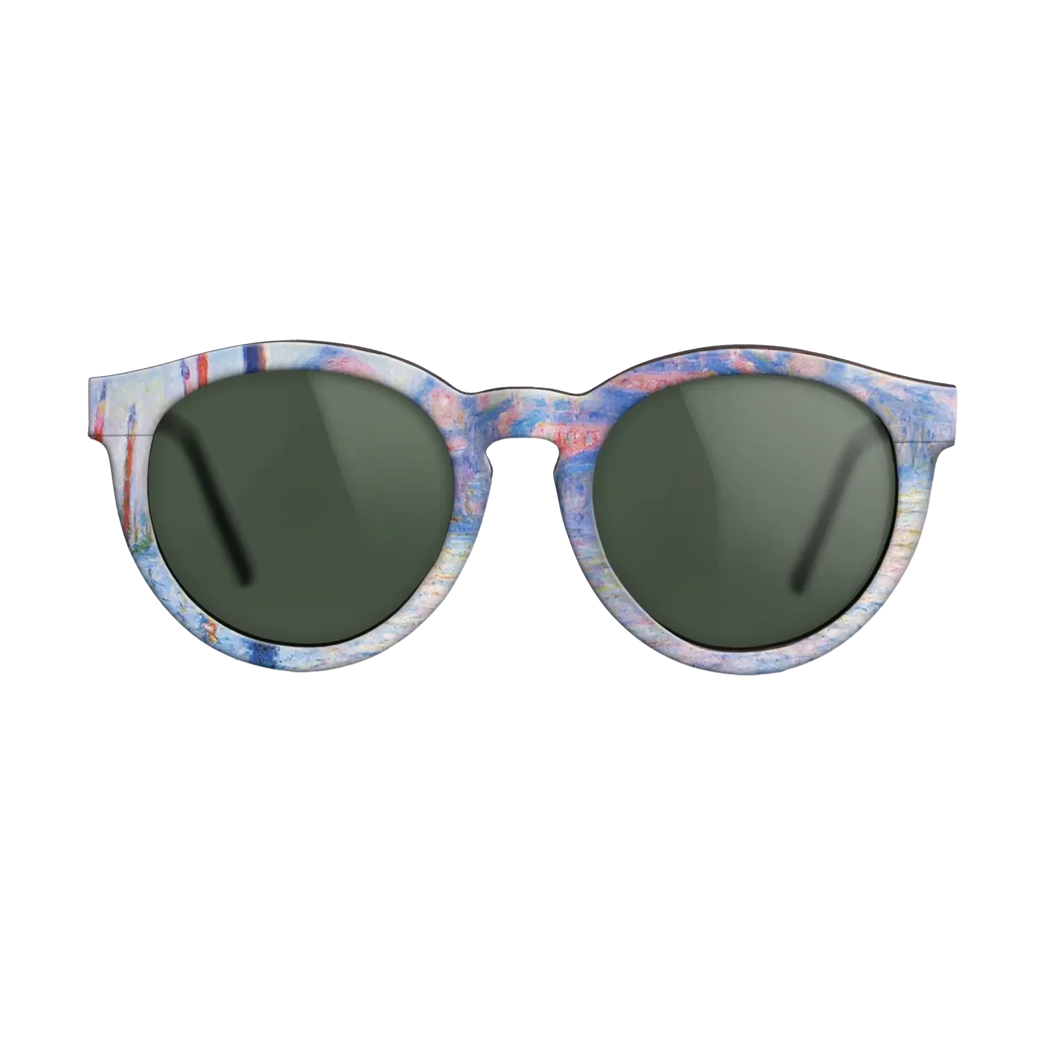 Oil Painting on Straight Grain Walnut: Rococo - The Grand Canal 02, 1908 - Claude Monet - The Rebel - Round - 761 - SIRIS wood optic