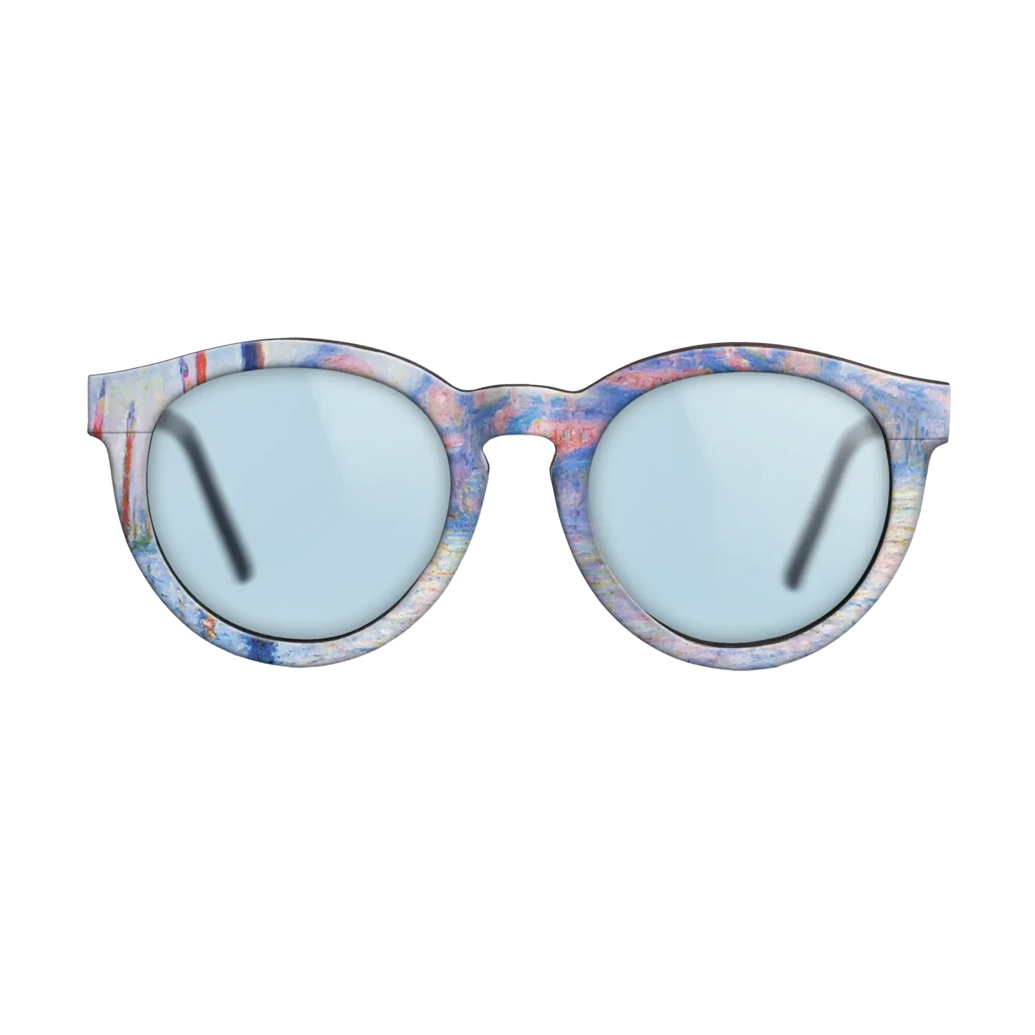 Oil Painting on Straight Grain Walnut: Rococo - The Grand Canal 02, 1908 - Claude Monet - The Rebel - Round - 761 - SIRIS wood optic