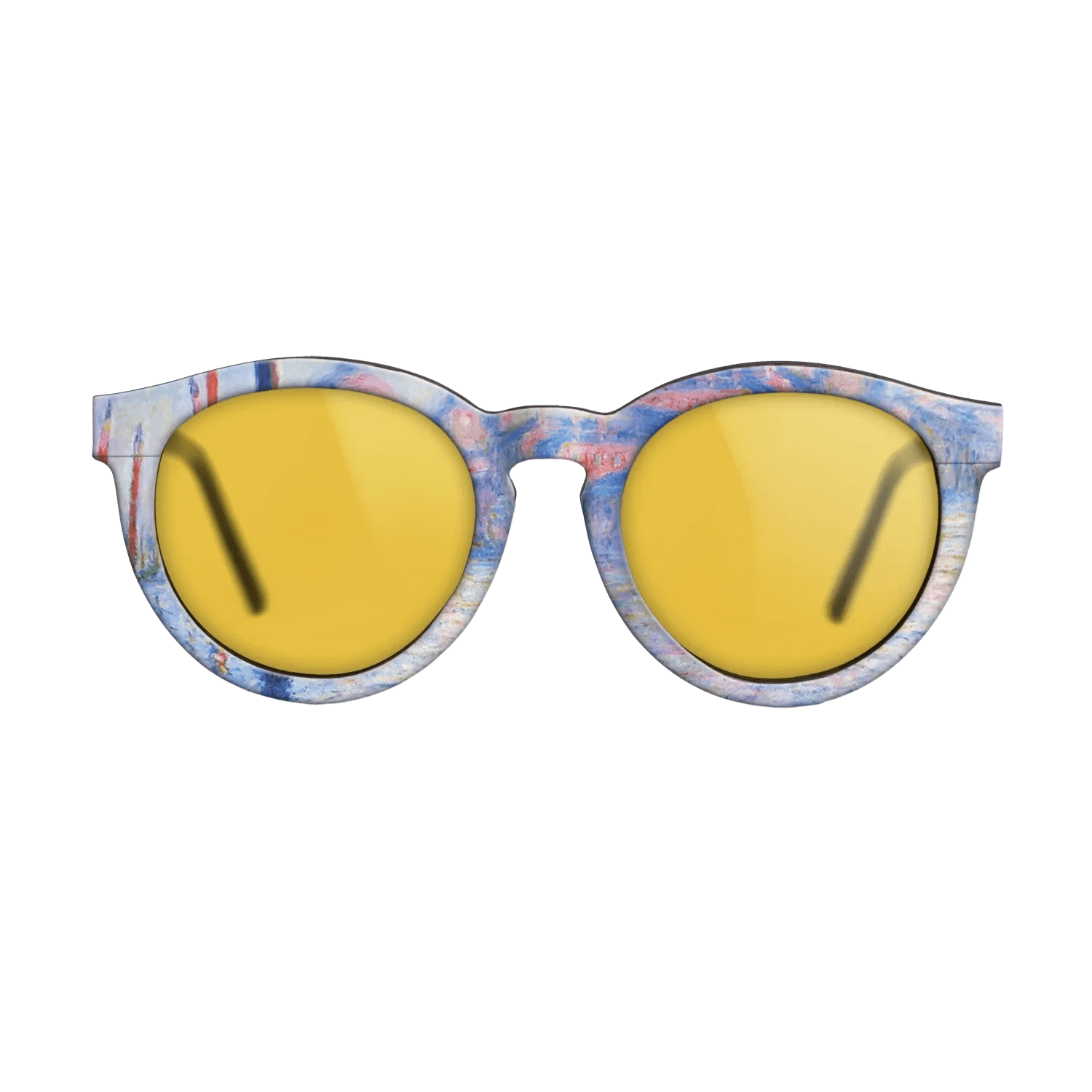 Oil Painting on Straight Grain Walnut: Rococo - The Grand Canal 02, 1908 - Claude Monet - The Rebel - Round - 761 - SIRIS wood optic