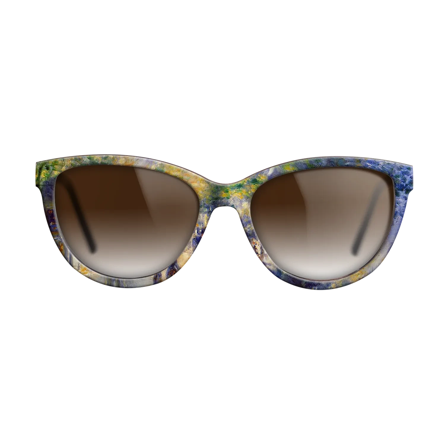 Oil Painting on Straight Grain Walnut: Rococo - The Great Boulevards, 1875 - Pierre-Auguste Renoir - The Maiden - Cat - 785 - SIRIS wood optic