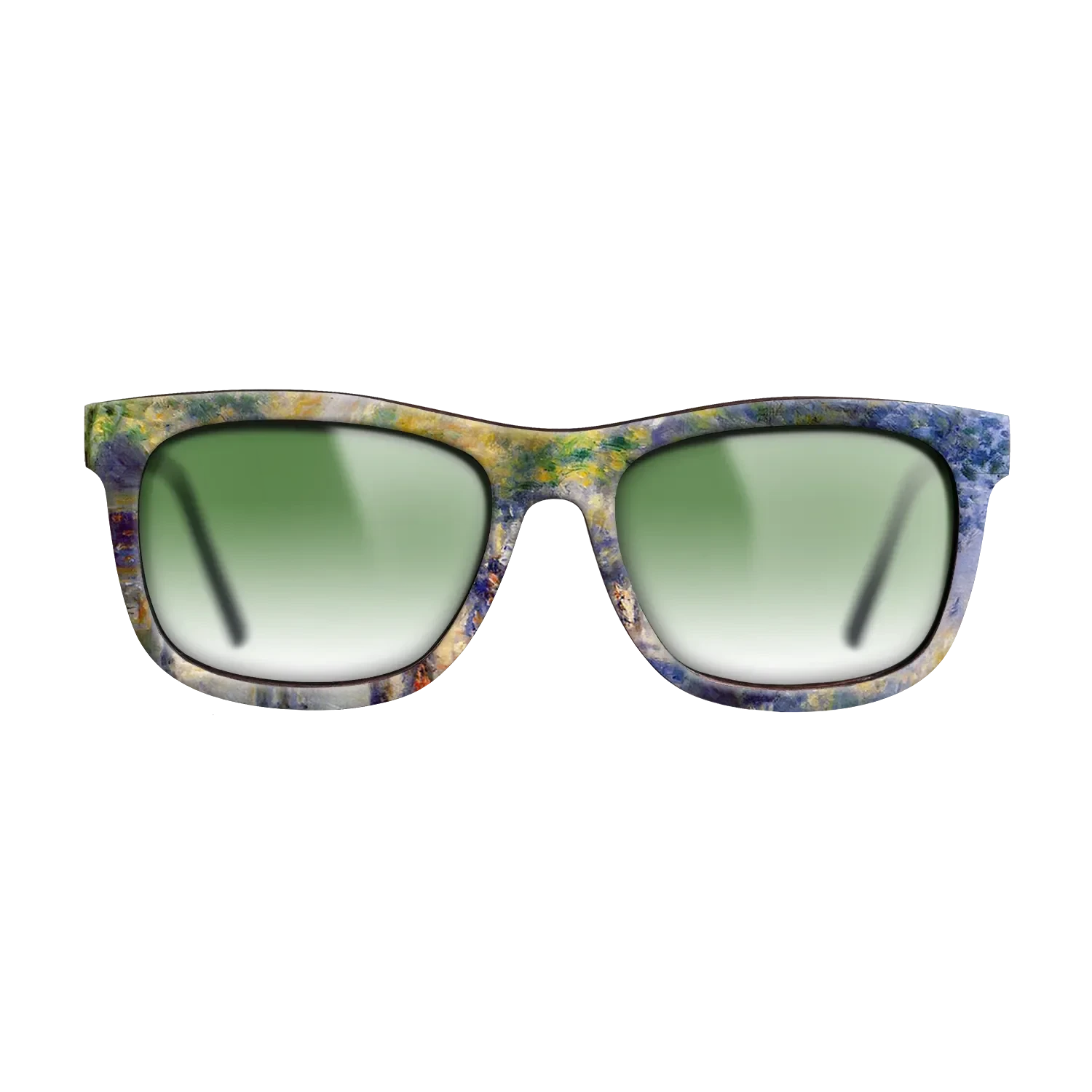 Oil Painting on Straight Grain Walnut: Rococo - The Great Boulevards, 1875 - Pierre-Auguste Renoir - The Hero - Square - 785 - SIRIS wood optic