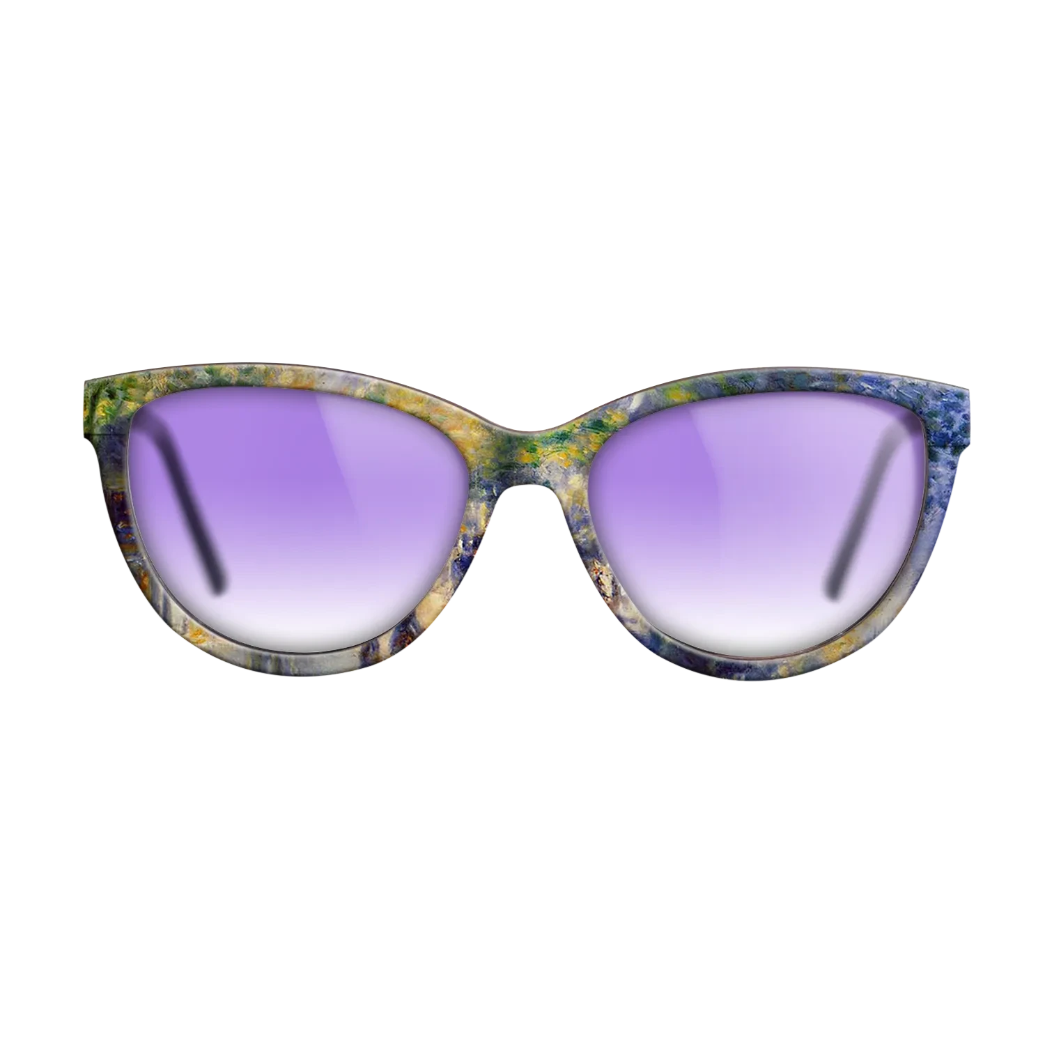 Oil Painting on Straight Grain Walnut: Rococo - The Great Boulevards, 1875 - Pierre-Auguste Renoir - The Maiden - Cat - 785 - SIRIS wood optic