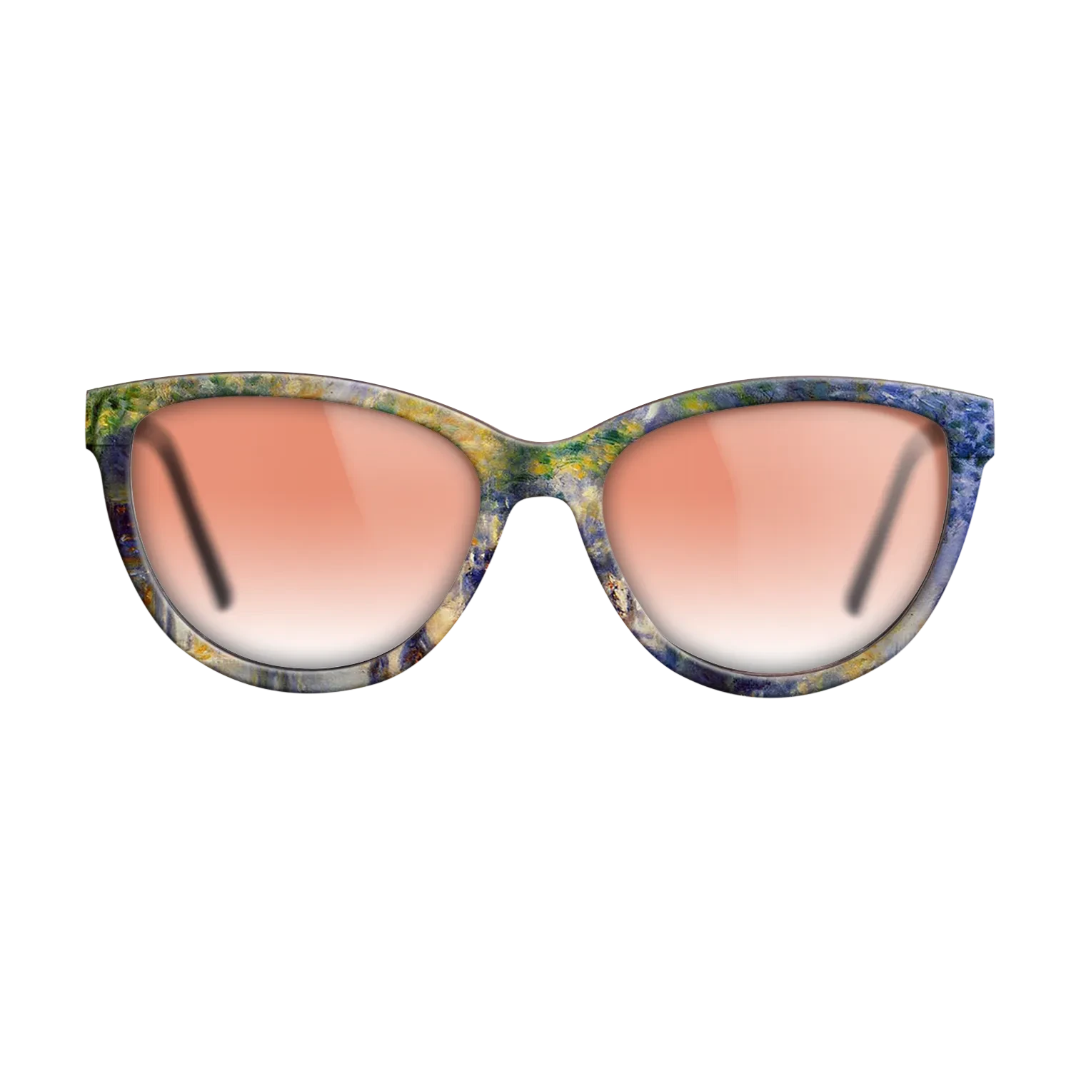 Oil Painting on Straight Grain Walnut: Rococo - The Great Boulevards, 1875 - Pierre-Auguste Renoir - The Maiden - Cat - 785 - SIRIS wood optic