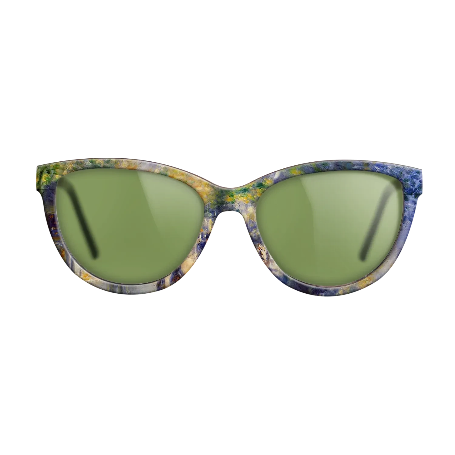 Oil Painting on Straight Grain Walnut: Rococo - The Great Boulevards, 1875 - Pierre-Auguste Renoir - The Maiden - Cat - 785 - SIRIS wood optic