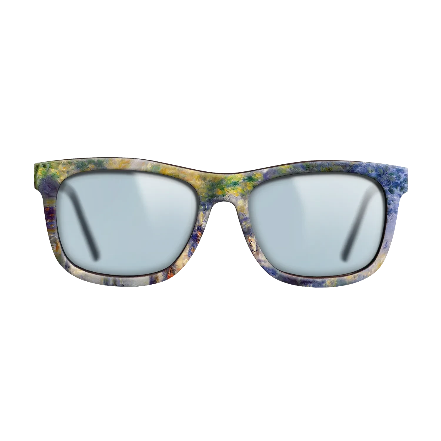 Oil Painting on Straight Grain Walnut: Rococo - The Great Boulevards, 1875 - Pierre-Auguste Renoir - The Hero - Square - 785 - SIRIS wood optic