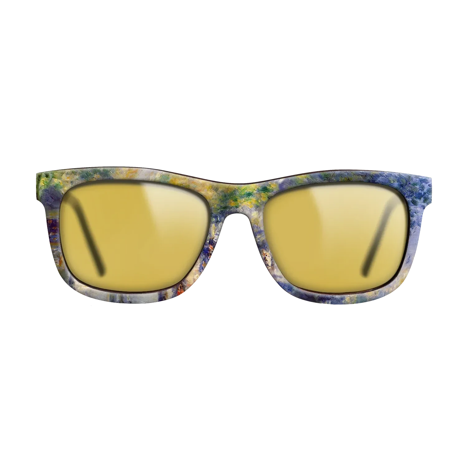 Oil Painting on Straight Grain Walnut: Rococo - The Great Boulevards, 1875 - Pierre-Auguste Renoir - The Hero - Square - 785 - SIRIS wood optic