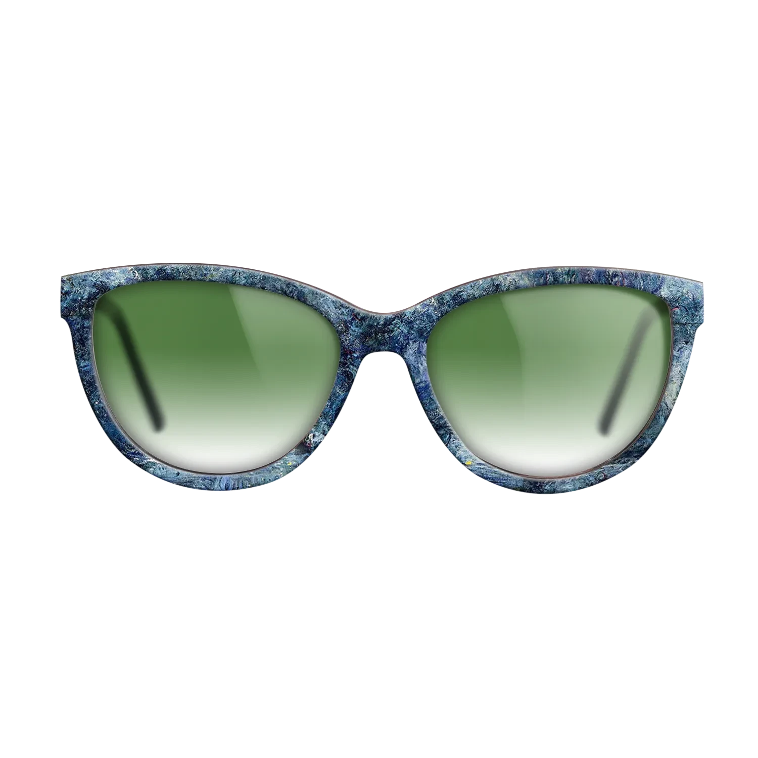 Oil Painting on Straight Grain Walnut: Rococo - The Japanese Bridge 3, 1918 - 1924 - Claude Monet - The Maiden - Cat - 1142 - SIRIS wood optic