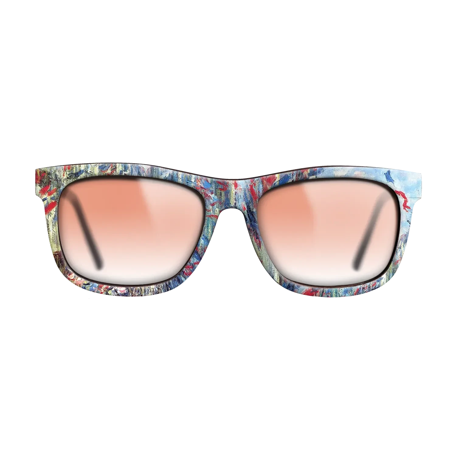 Oil Painting on Straight Grain Walnut: Rococo - The Rue Montorgueil, Paris, 1878 - Claude Monet - The Hero - Square - 1927 - SIRIS wood optic