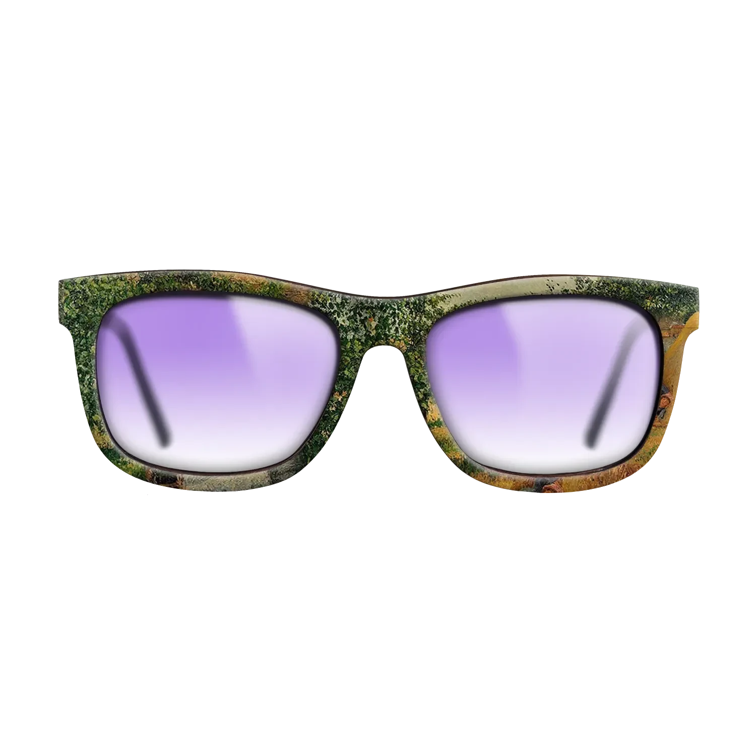 Oil Painting on Straight Grain Walnut: Rococo - The Siesta, 1899 - Camille Pissarro - The Hero - Square - 1727 - SIRIS wood optic