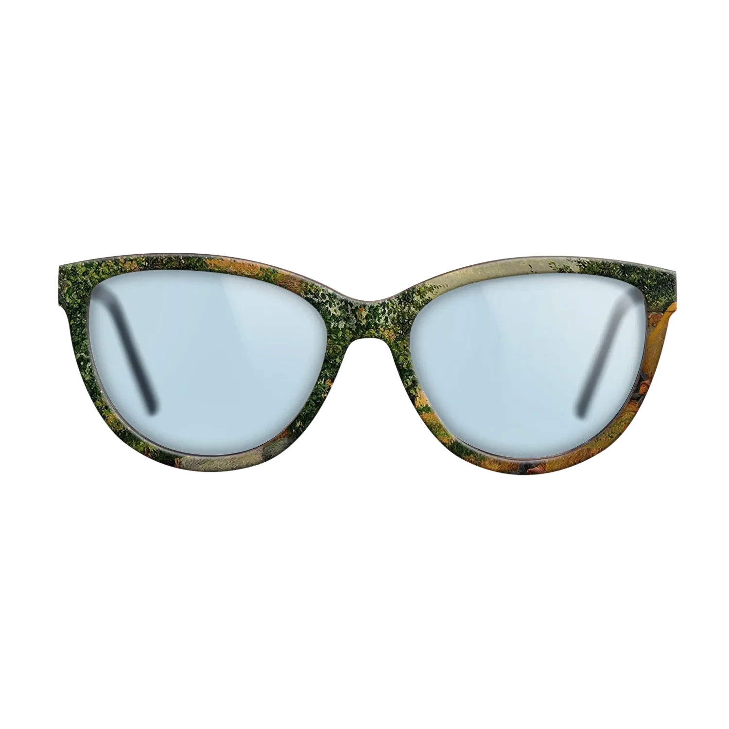 Oil Painting on Straight Grain Walnut: Rococo - The Siesta, 1899 - Camille Pissarro - The Maiden - Cat - 1727 - SIRIS wood optic