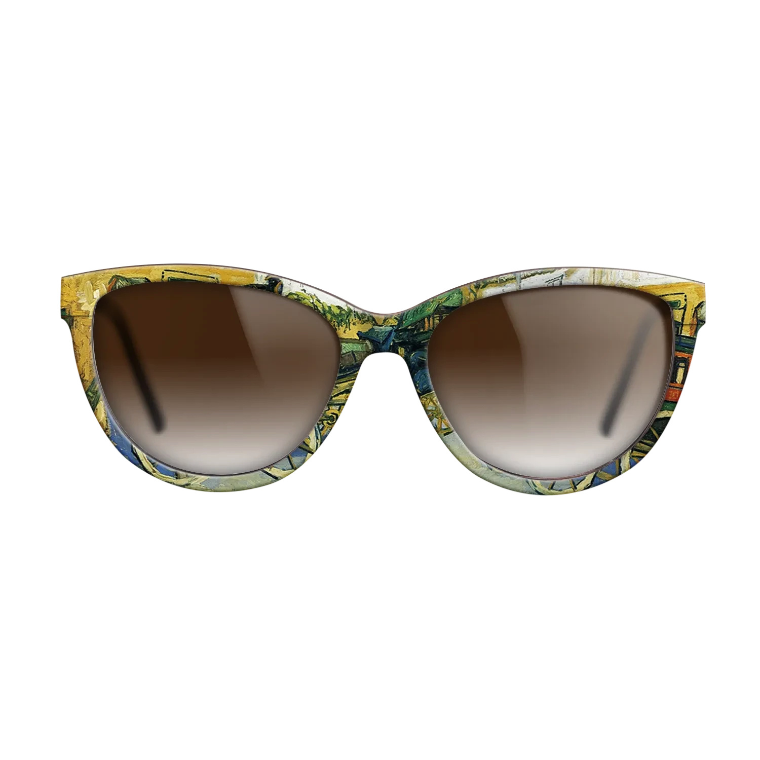 Oil Painting on Straight Grain Walnut: Rococo - The Tarascon Diligence, 1888 - Vincent van Gogh - The Maiden - Cat - 1640 - SIRIS wood optic