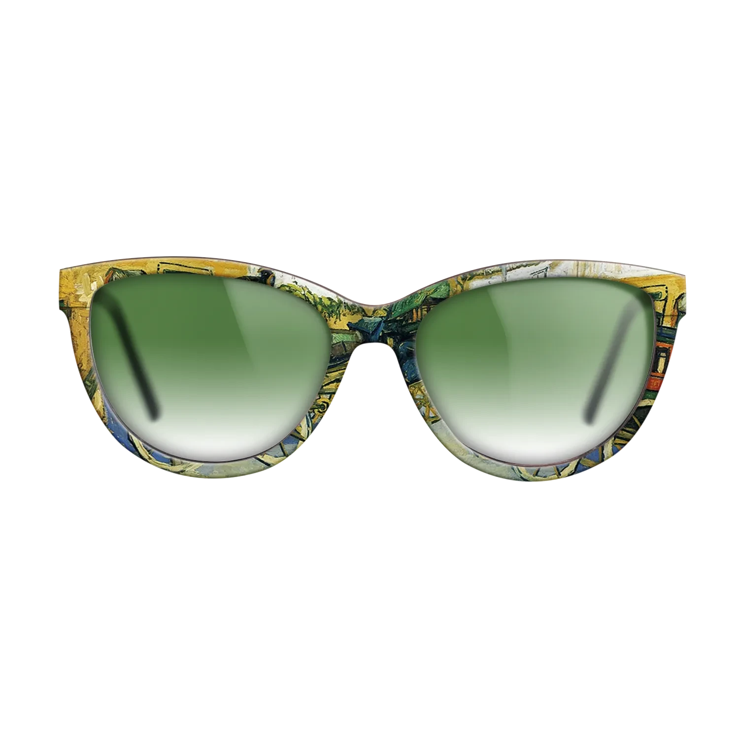 Oil Painting on Straight Grain Walnut: Rococo - The Tarascon Diligence, 1888 - Vincent van Gogh - The Maiden - Cat - 1640 - SIRIS wood optic