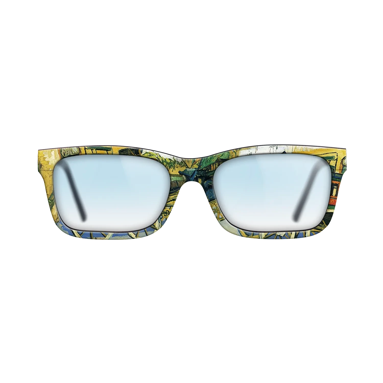 Oil Painting on Straight Grain Walnut: Rococo - The Tarascon Diligence, 1888 - Vincent van Gogh - The Sage - Rectangle - 1640 - SIRIS wood optic