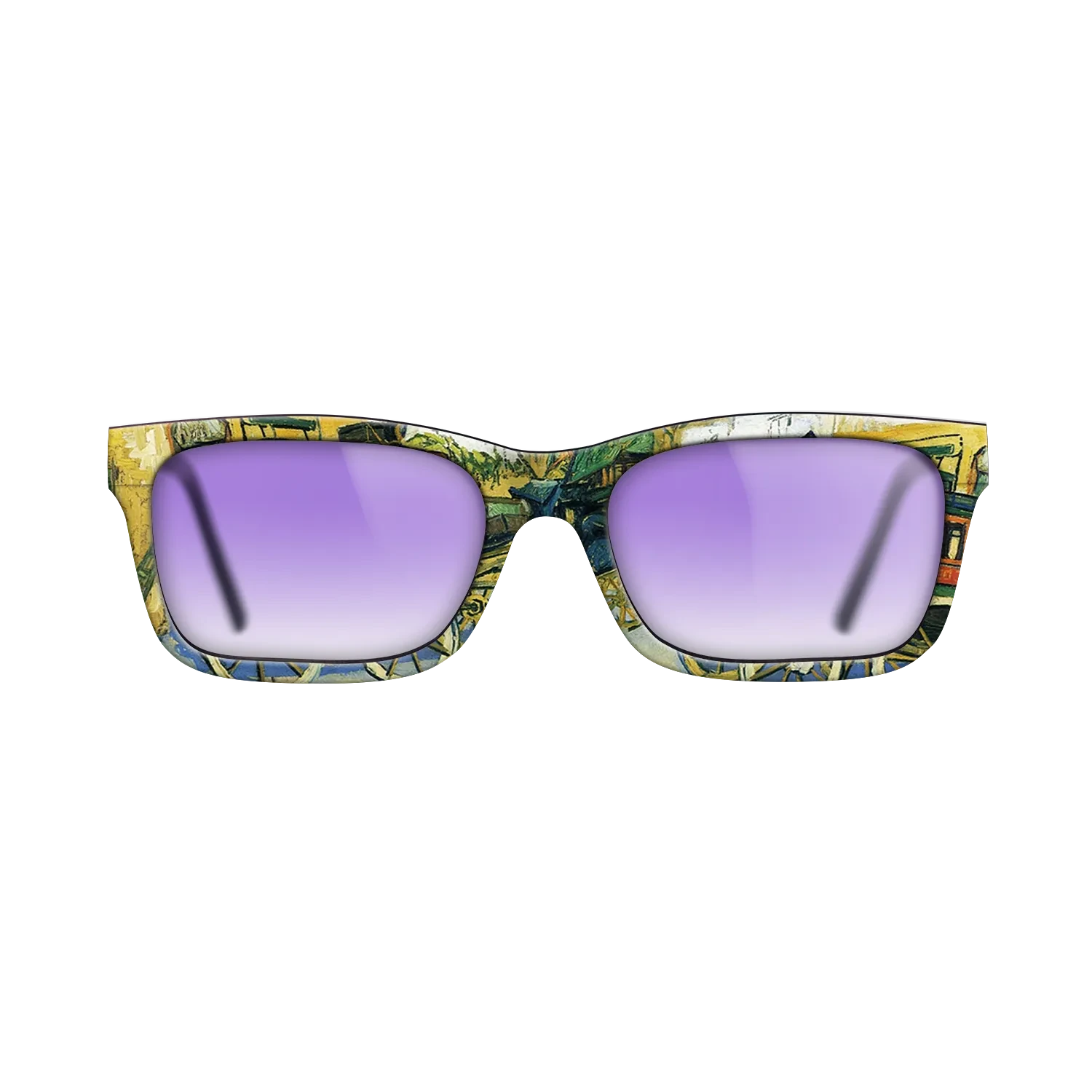 Oil Painting on Straight Grain Walnut: Rococo - The Tarascon Diligence, 1888 - Vincent van Gogh - The Sage - Rectangle - 1640 - SIRIS wood optic