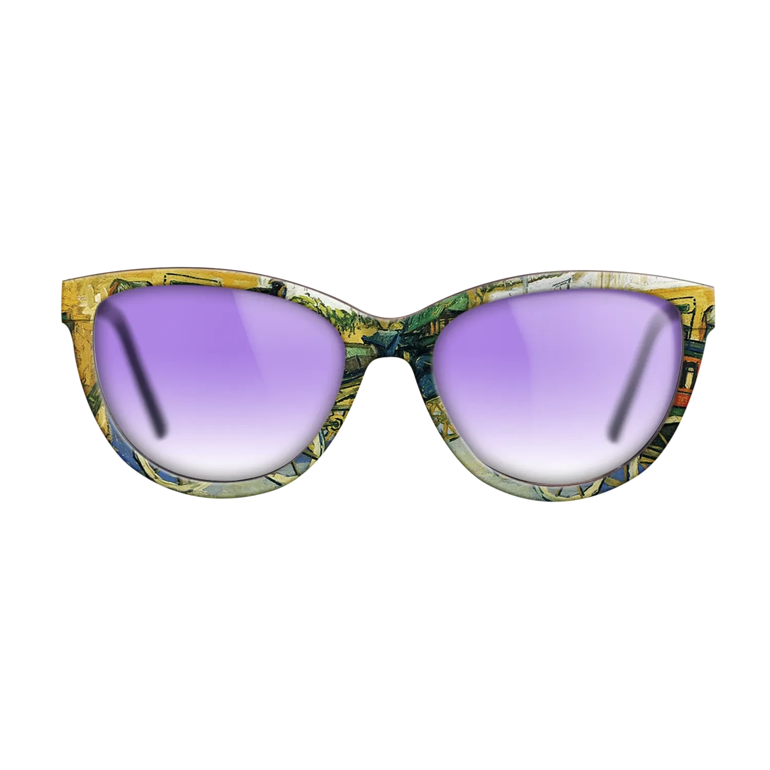 Oil Painting on Straight Grain Walnut: Rococo - The Tarascon Diligence, 1888 - Vincent van Gogh - The Maiden - Cat - 1640 - SIRIS wood optic