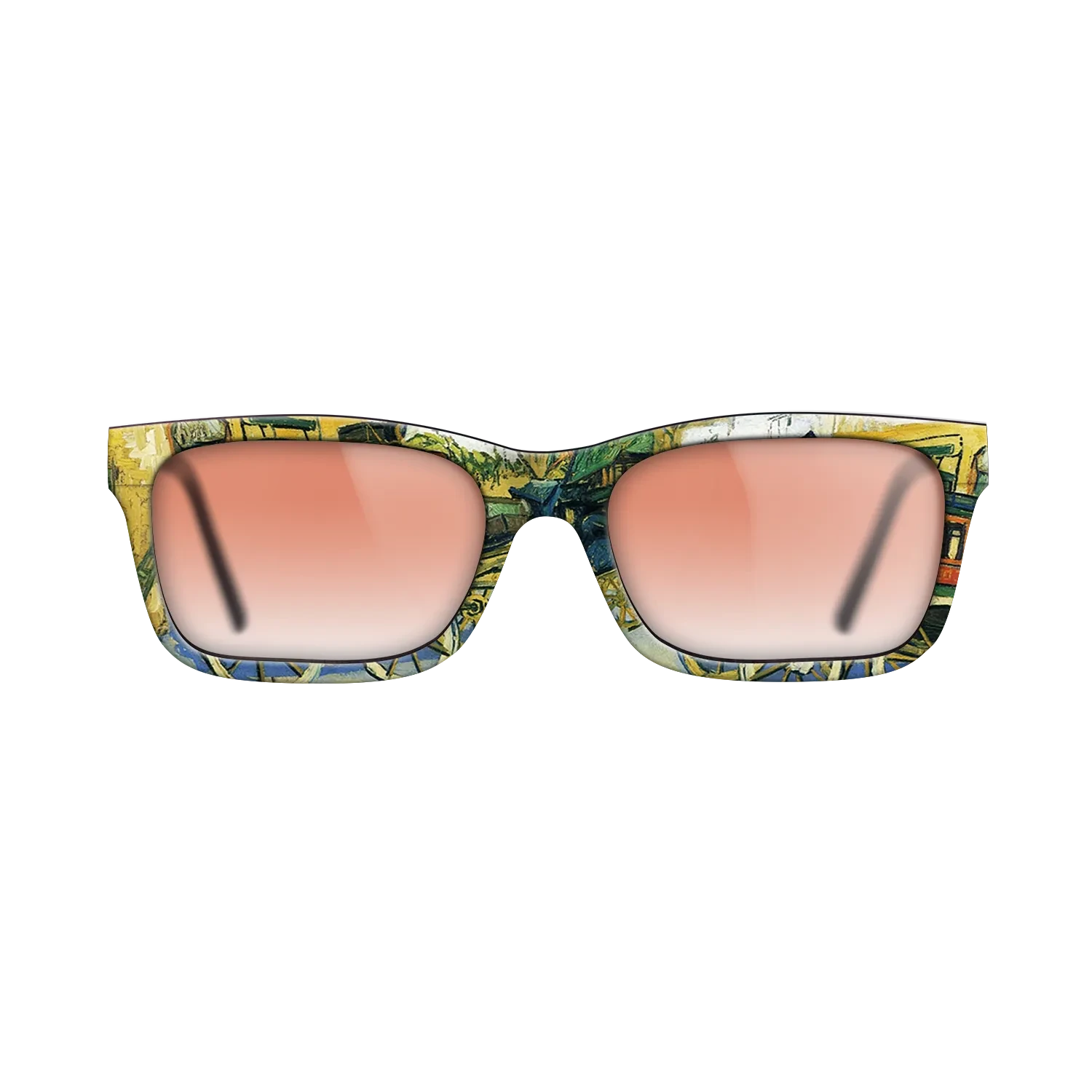 Oil Painting on Straight Grain Walnut: Rococo - The Tarascon Diligence, 1888 - Vincent van Gogh - The Sage - Rectangle - 1640 - SIRIS wood optic