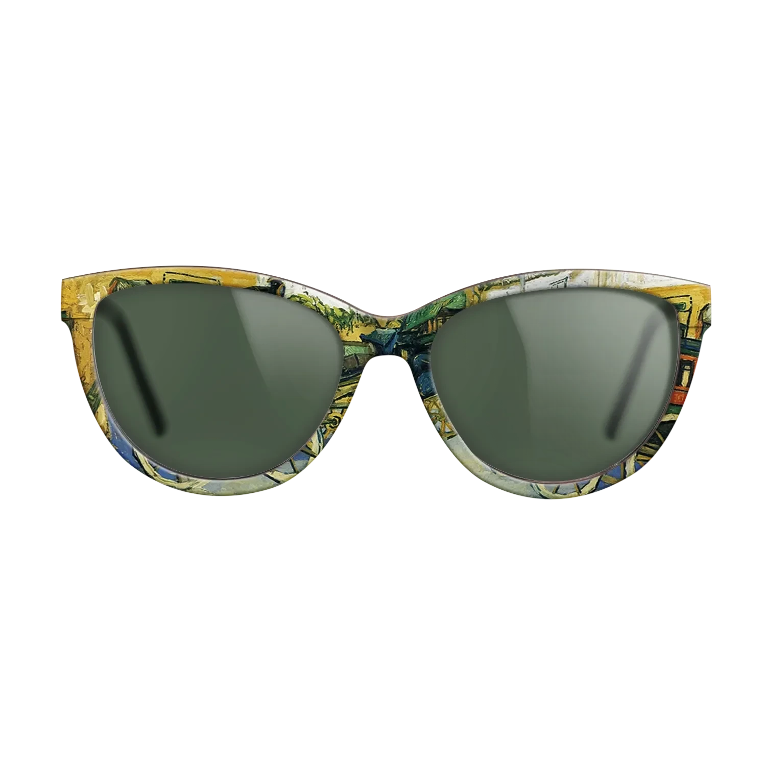 Oil Painting on Straight Grain Walnut: Rococo - The Tarascon Diligence, 1888 - Vincent van Gogh - The Maiden - Cat - 1640 - SIRIS wood optic