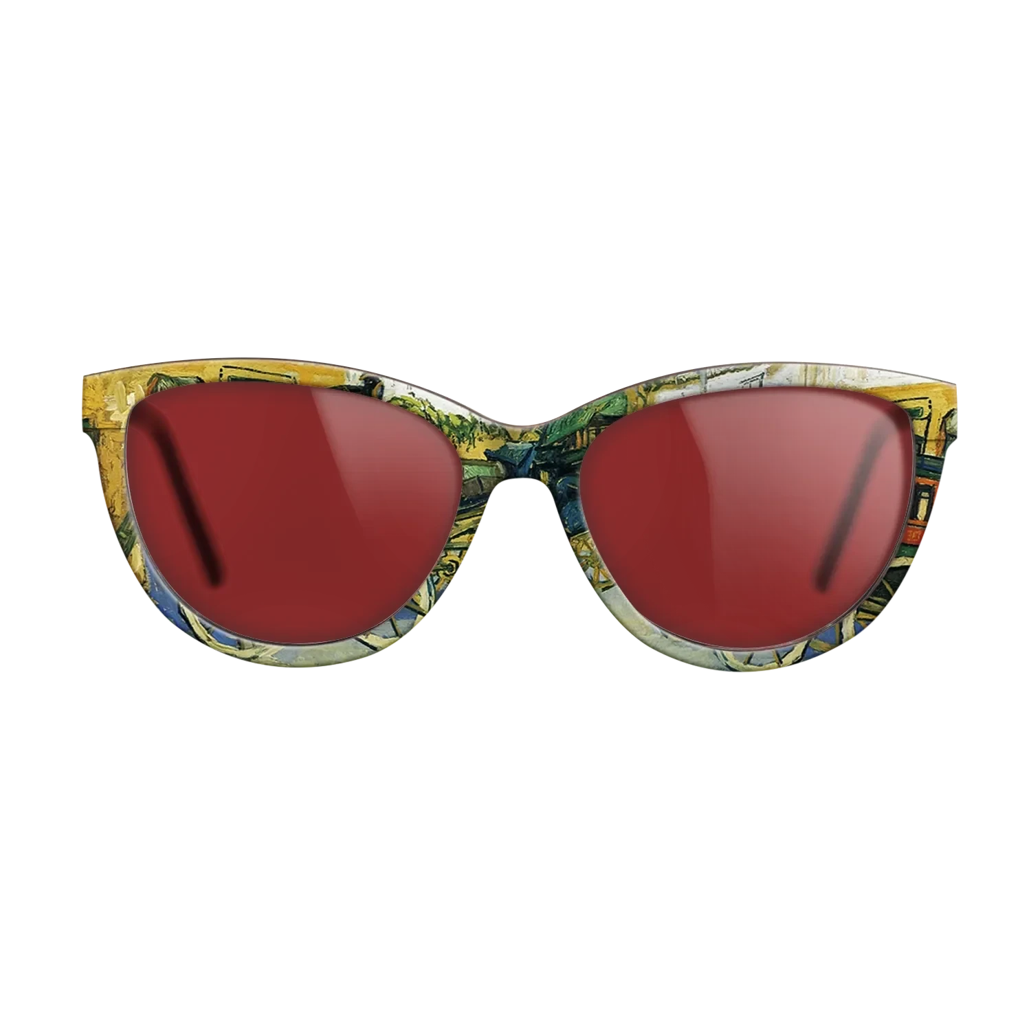 Oil Painting on Straight Grain Walnut: Rococo - The Tarascon Diligence, 1888 - Vincent van Gogh - The Maiden - Cat - 1640 - SIRIS wood optic