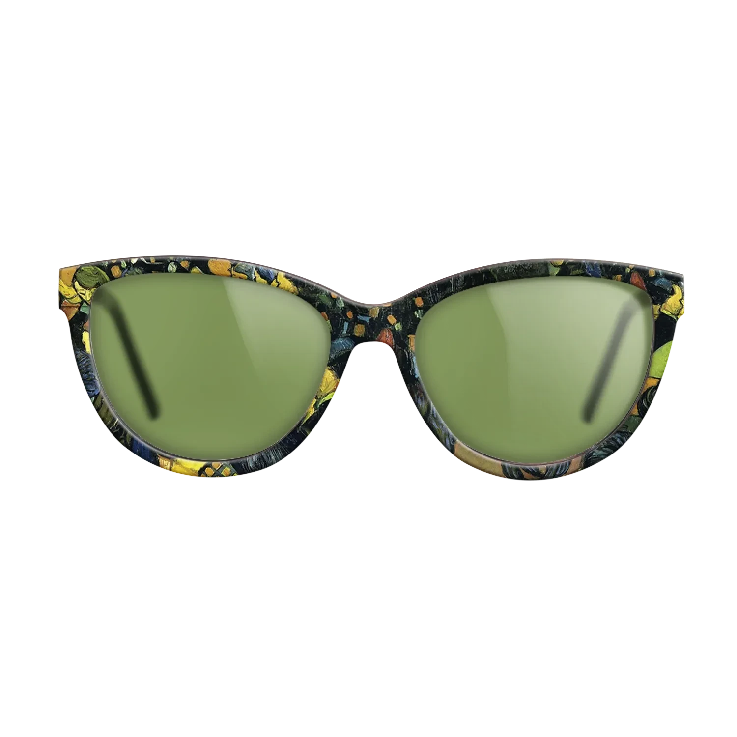 Oil Painting on Straight Grain Walnut: Rococo - The ballroom at Arles, 1888 - Vincent van Gogh - The Maiden - Cat - 1920 - SIRIS wood optic