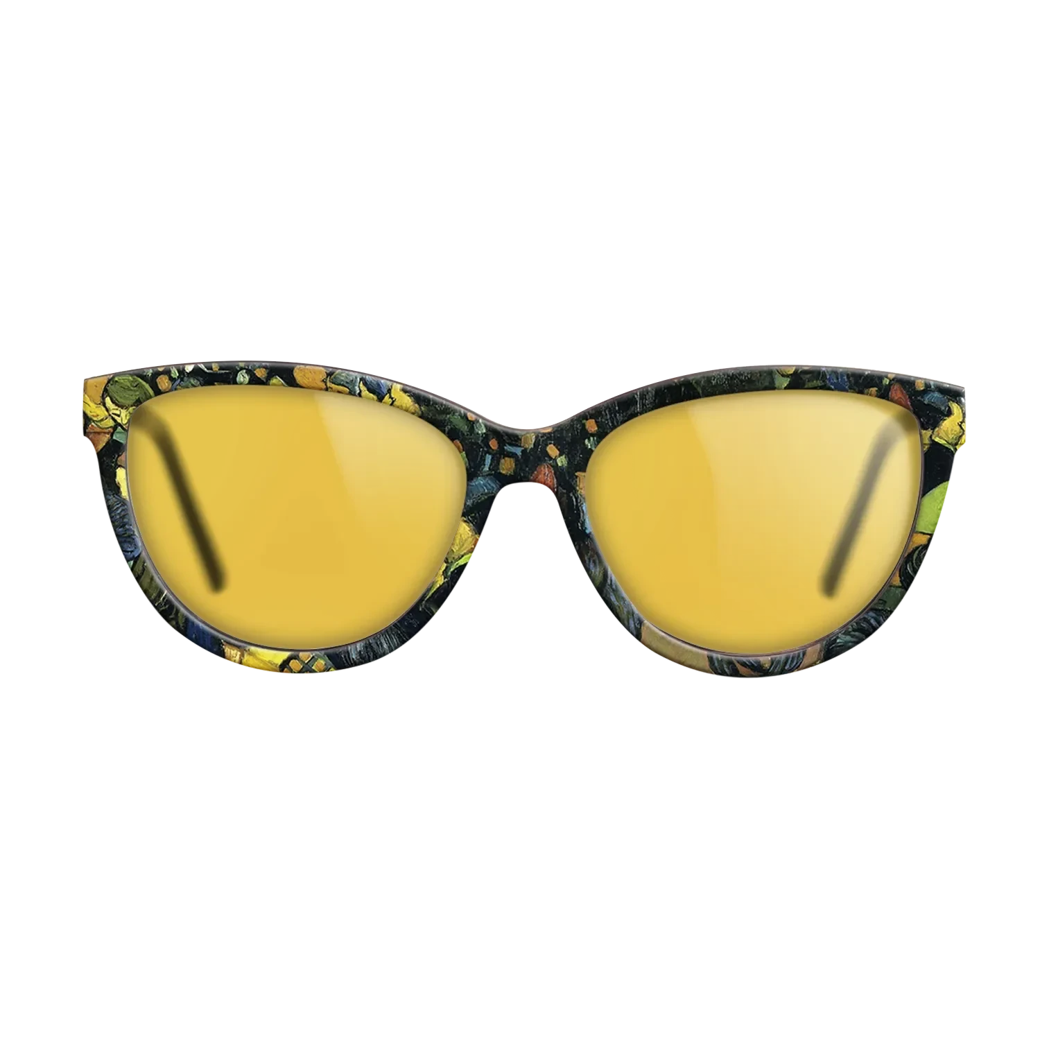 Oil Painting on Straight Grain Walnut: Rococo - The ballroom at Arles, 1888 - Vincent van Gogh - The Maiden - Cat - 1920 - SIRIS wood optic