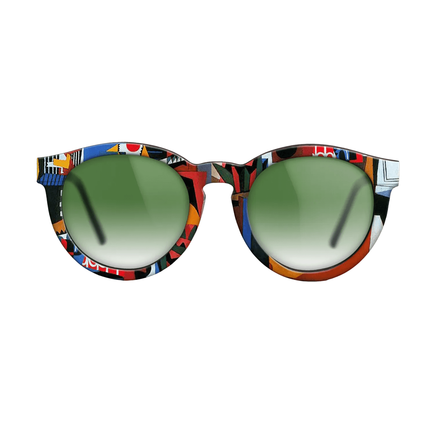 Oil Painting on Straight Grain Walnut: Rococo - The bird cage, 1944 - Pablo Picasso - The Rebel - Round - 1493 - SIRIS wood optic