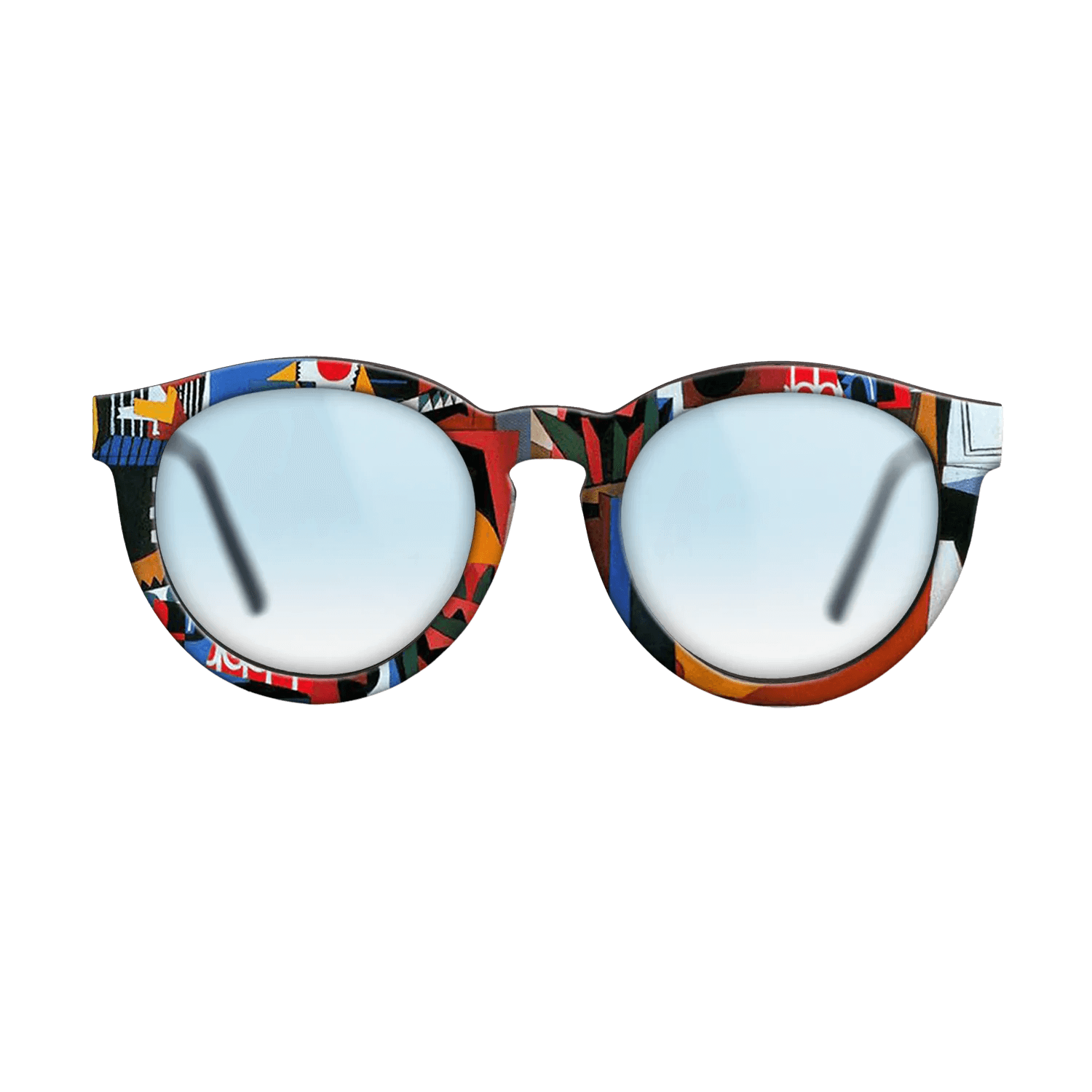 Oil Painting on Straight Grain Walnut: Rococo - The bird cage, 1944 - Pablo Picasso - The Rebel - Round - 1493 - SIRIS wood optic