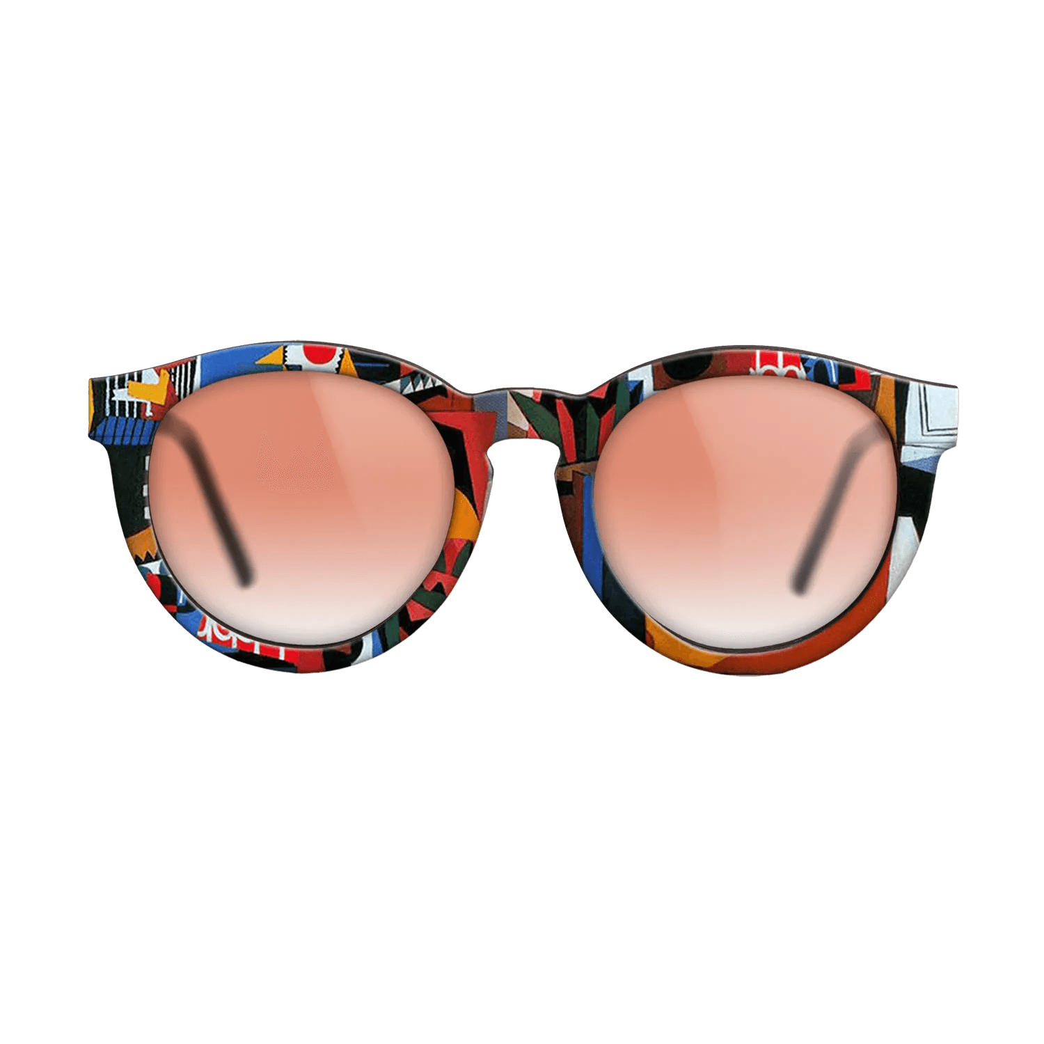 Oil Painting on Straight Grain Walnut: Rococo - The bird cage, 1944 - Pablo Picasso - The Rebel - Round - 1493 - SIRIS wood optic