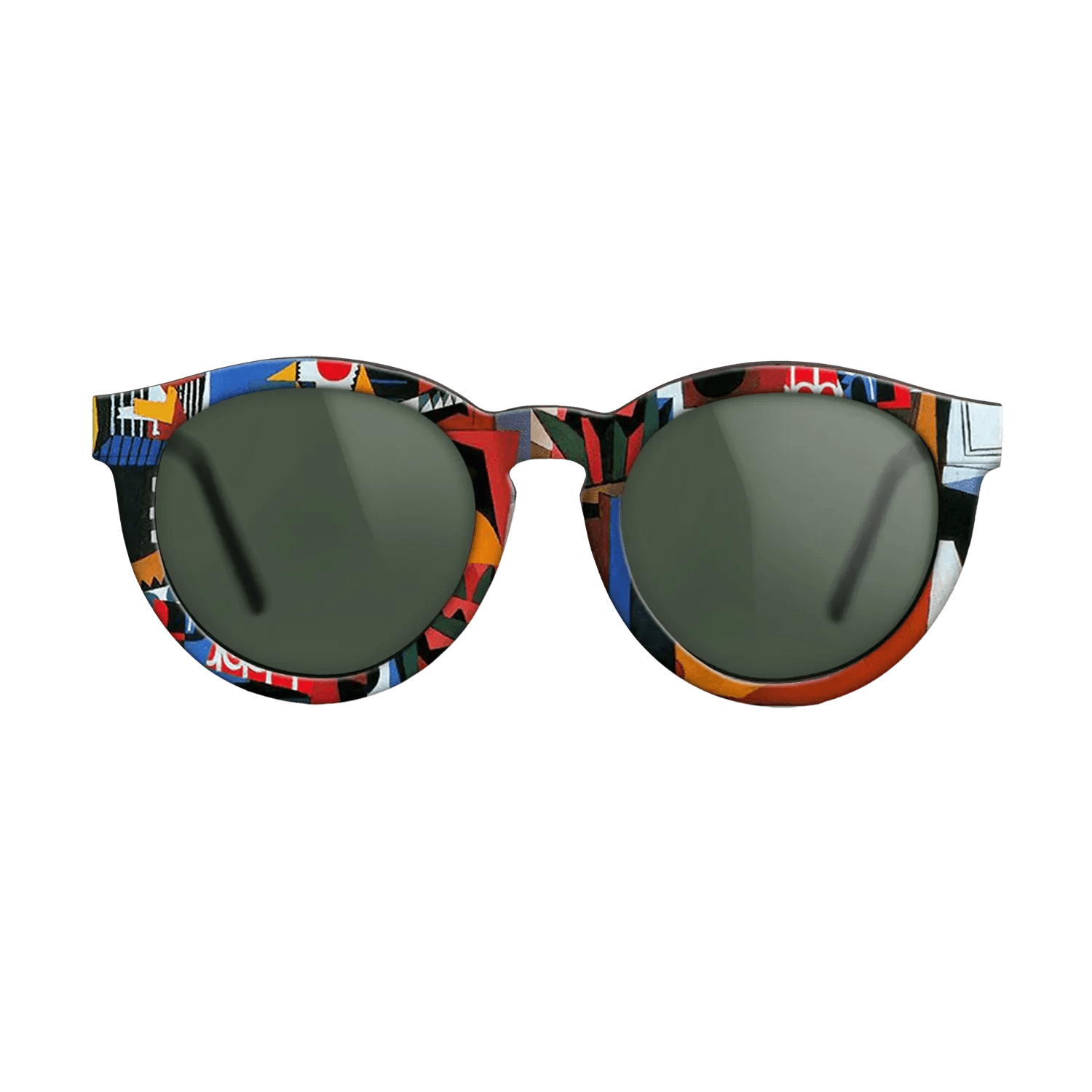 Oil Painting on Straight Grain Walnut: Rococo - The bird cage, 1944 - Pablo Picasso - The Rebel - Round - 1493 - SIRIS wood optic