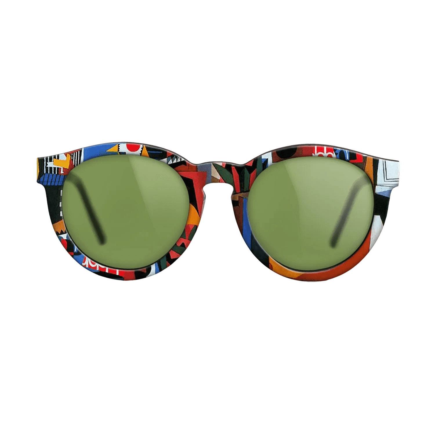 Oil Painting on Straight Grain Walnut: Rococo - The bird cage, 1944 - Pablo Picasso - The Rebel - Round - 1493 - SIRIS wood optic