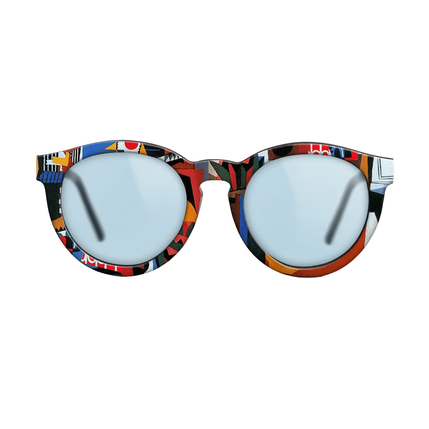 Oil Painting on Straight Grain Walnut: Rococo - The bird cage, 1944 - Pablo Picasso - The Rebel - Round - 1493 - SIRIS wood optic