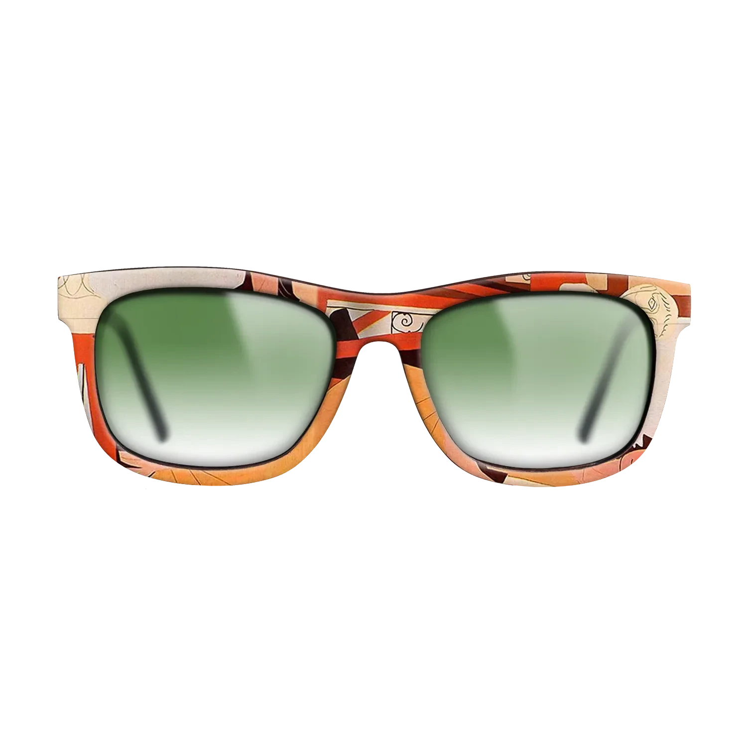 Oil Painting on Straight Grain Walnut: Rococo - The sculpture, 1925 - Pablo Picasso - The Hero - Square - 1667 - SIRIS wood optic