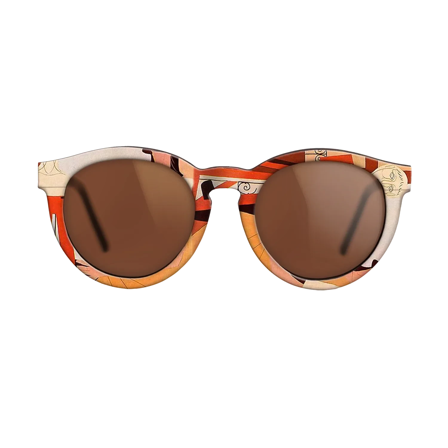 Oil Painting on Straight Grain Walnut: Rococo - The sculpture, 1925 - Pablo Picasso - The Rebel - Round - 1667 - SIRIS wood optic