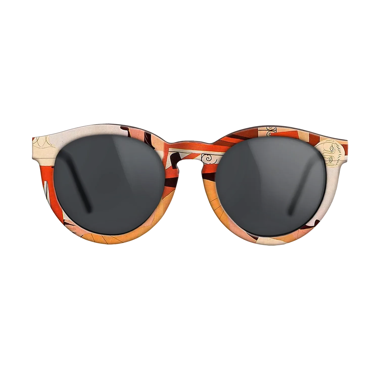 Oil Painting on Straight Grain Walnut: Rococo - The sculpture, 1925 - Pablo Picasso - The Rebel - Round - 1667 - SIRIS wood optic