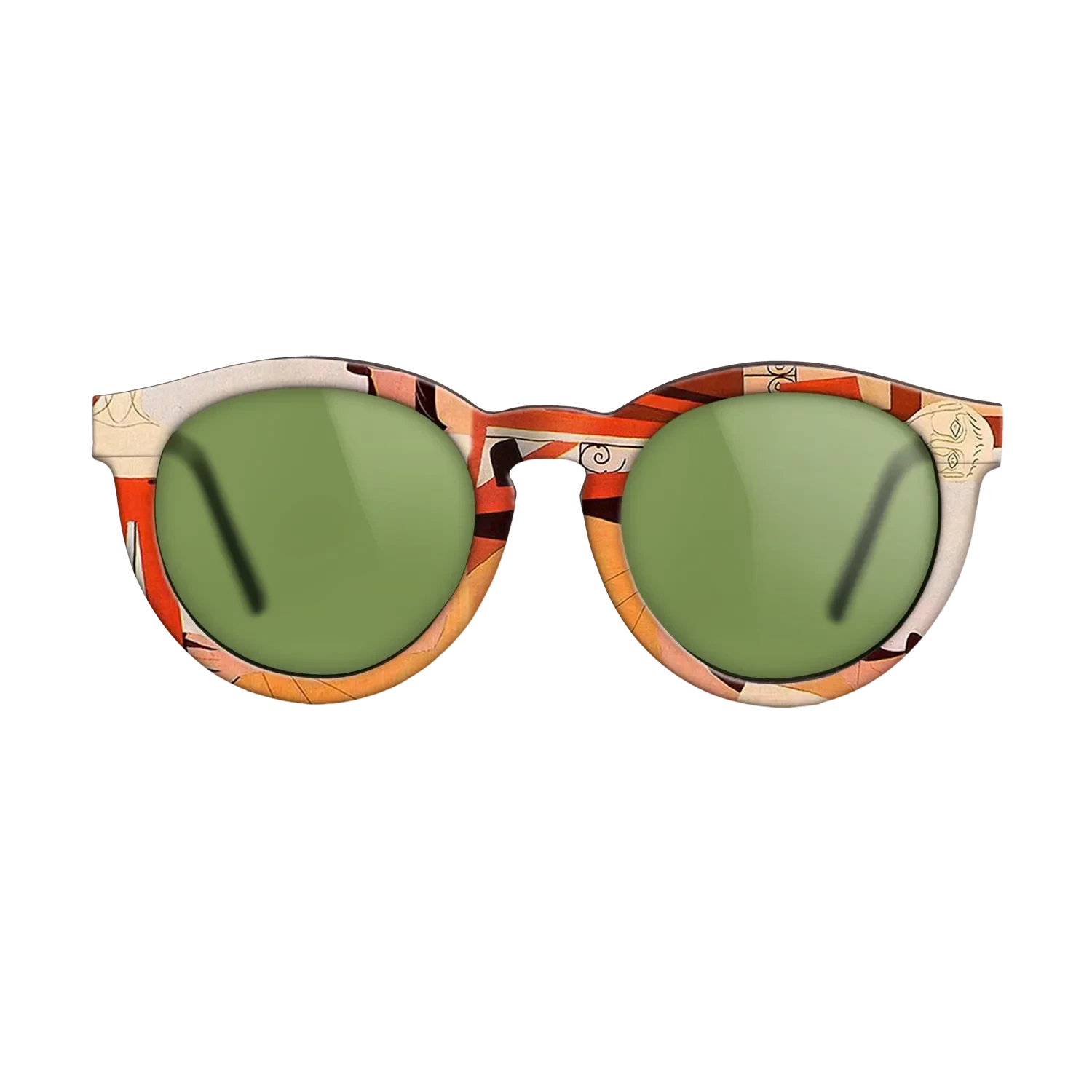 Oil Painting on Straight Grain Walnut: Rococo - The sculpture, 1925 - Pablo Picasso - The Rebel - Round - 1667 - SIRIS wood optic