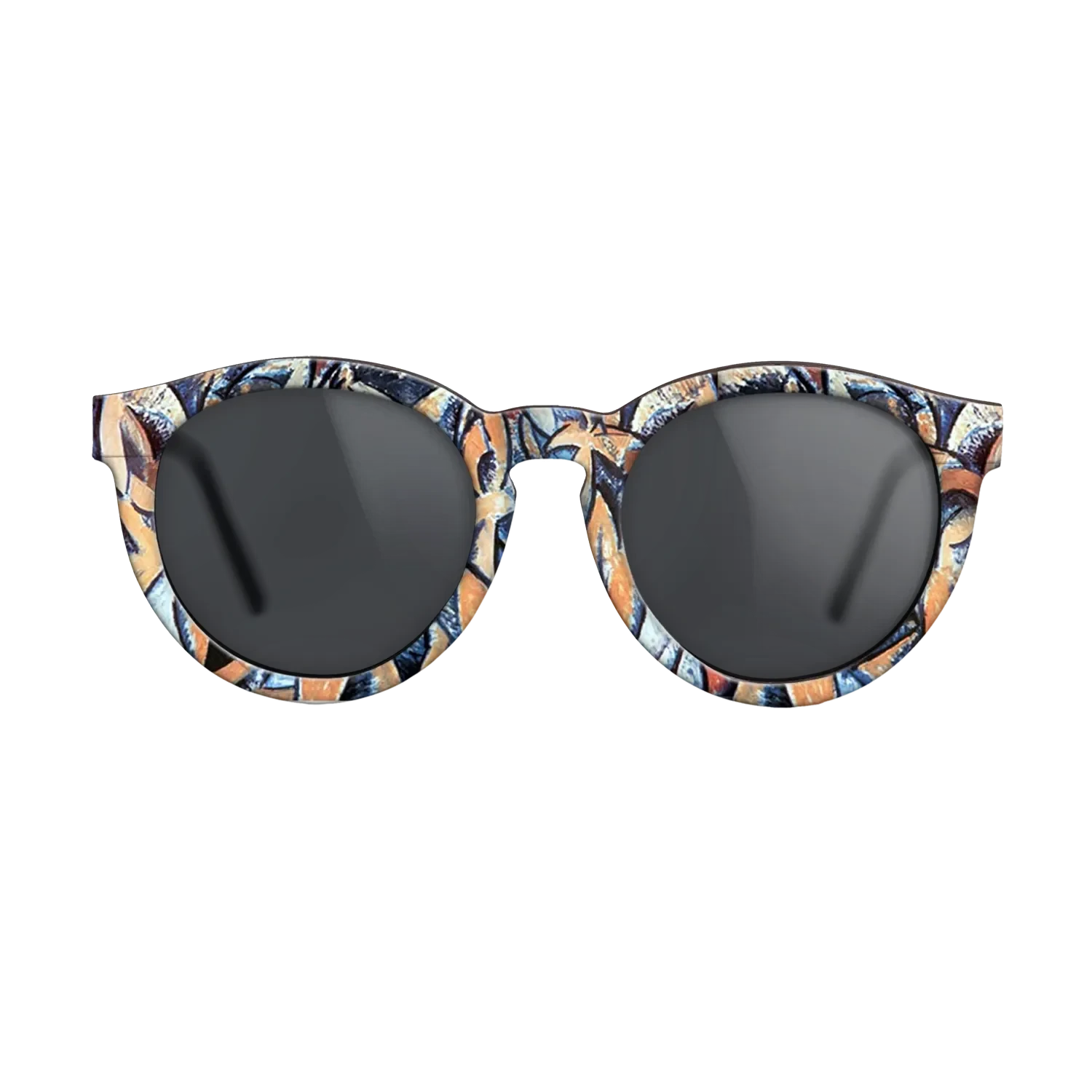 Oil Painting on Straight Grain Walnut: Rococo - Three women (Rhythmical version), 1908 - Pablo Picasso - The Rebel - Round - 806 - SIRIS wood optic