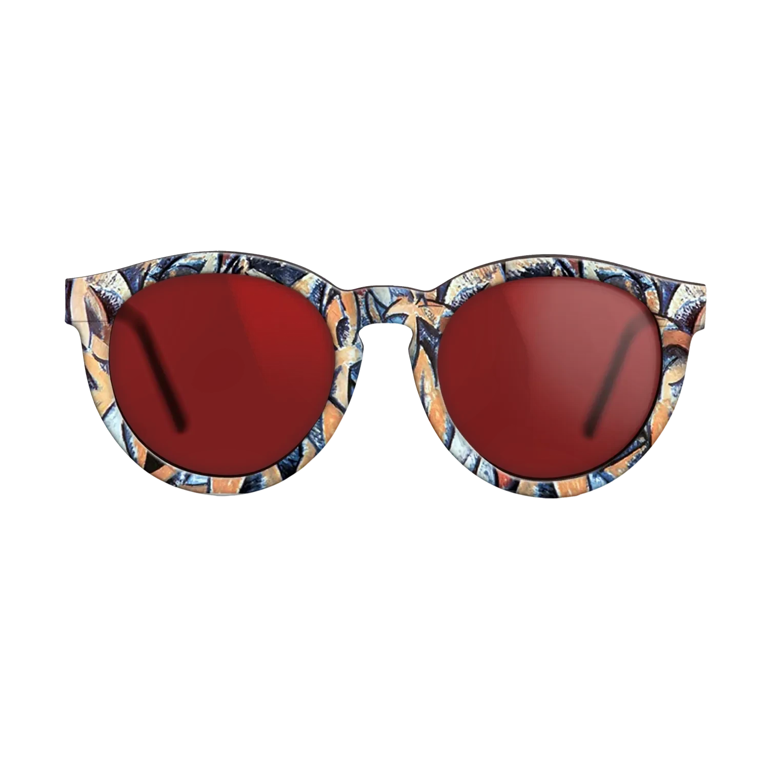 Oil Painting on Straight Grain Walnut: Rococo - Three women (Rhythmical version), 1908 - Pablo Picasso - The Rebel - Round - 806 - SIRIS wood optic