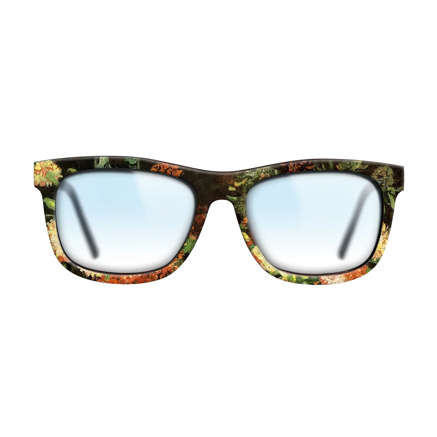 Oil Painting on Straight Grain Walnut: Rococo - Vase with Carnations, 1886 - Vincent van Gogh - The Hero - Square - 1333 - SIRIS wood optic