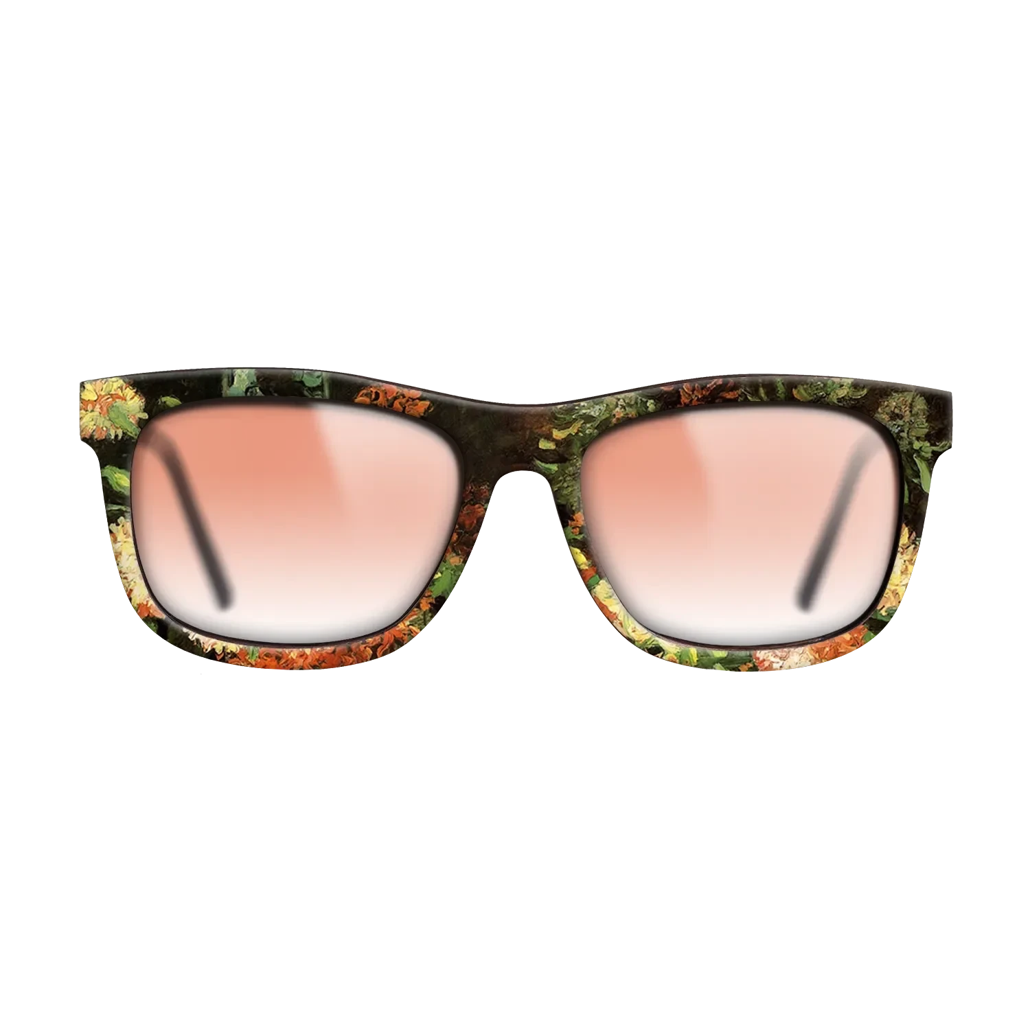 Oil Painting on Straight Grain Walnut: Rococo - Vase with Carnations, 1886 - Vincent van Gogh - The Hero - Square - 1333 - SIRIS wood optic