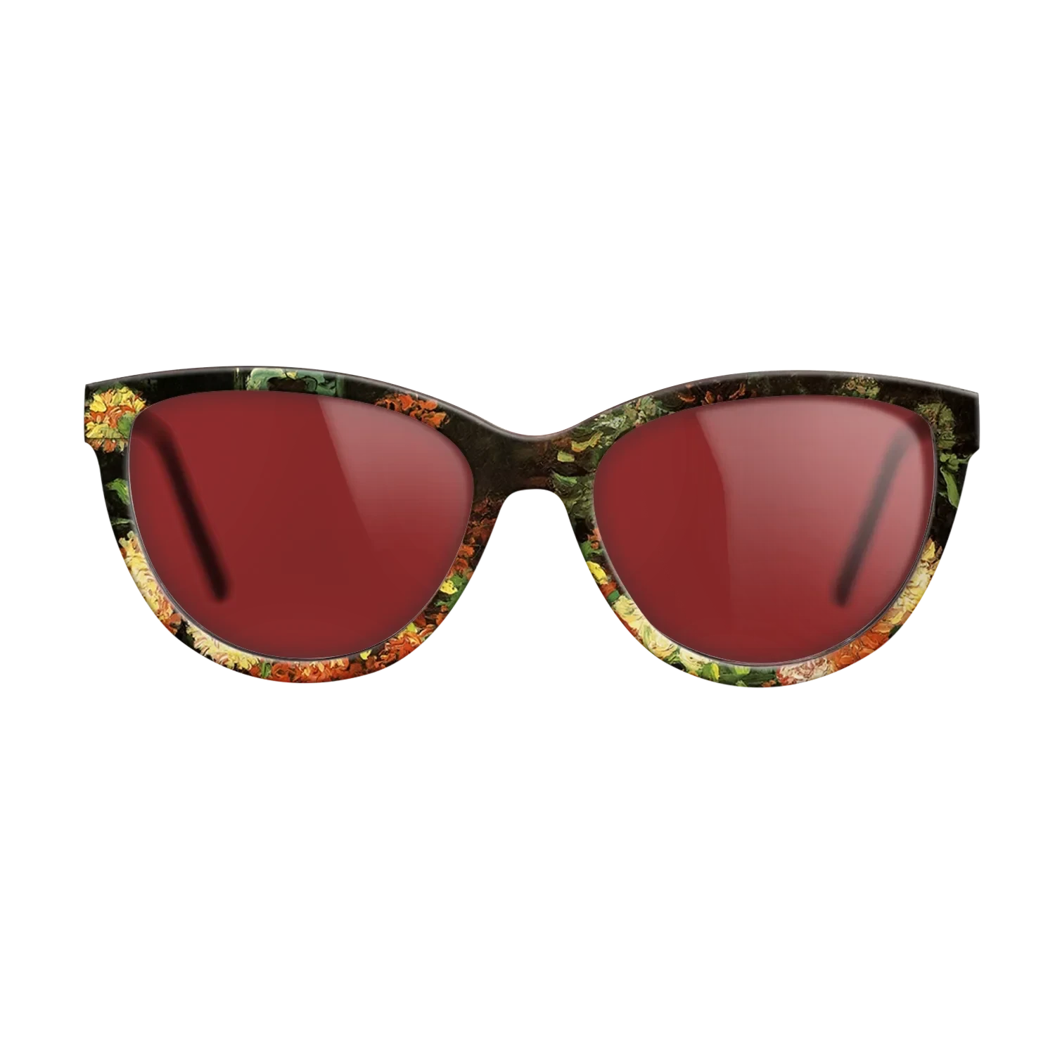 Oil Painting on Straight Grain Walnut: Rococo - Vase with Carnations, 1886 - Vincent van Gogh - The Maiden - Cat - 1333 - SIRIS wood optic