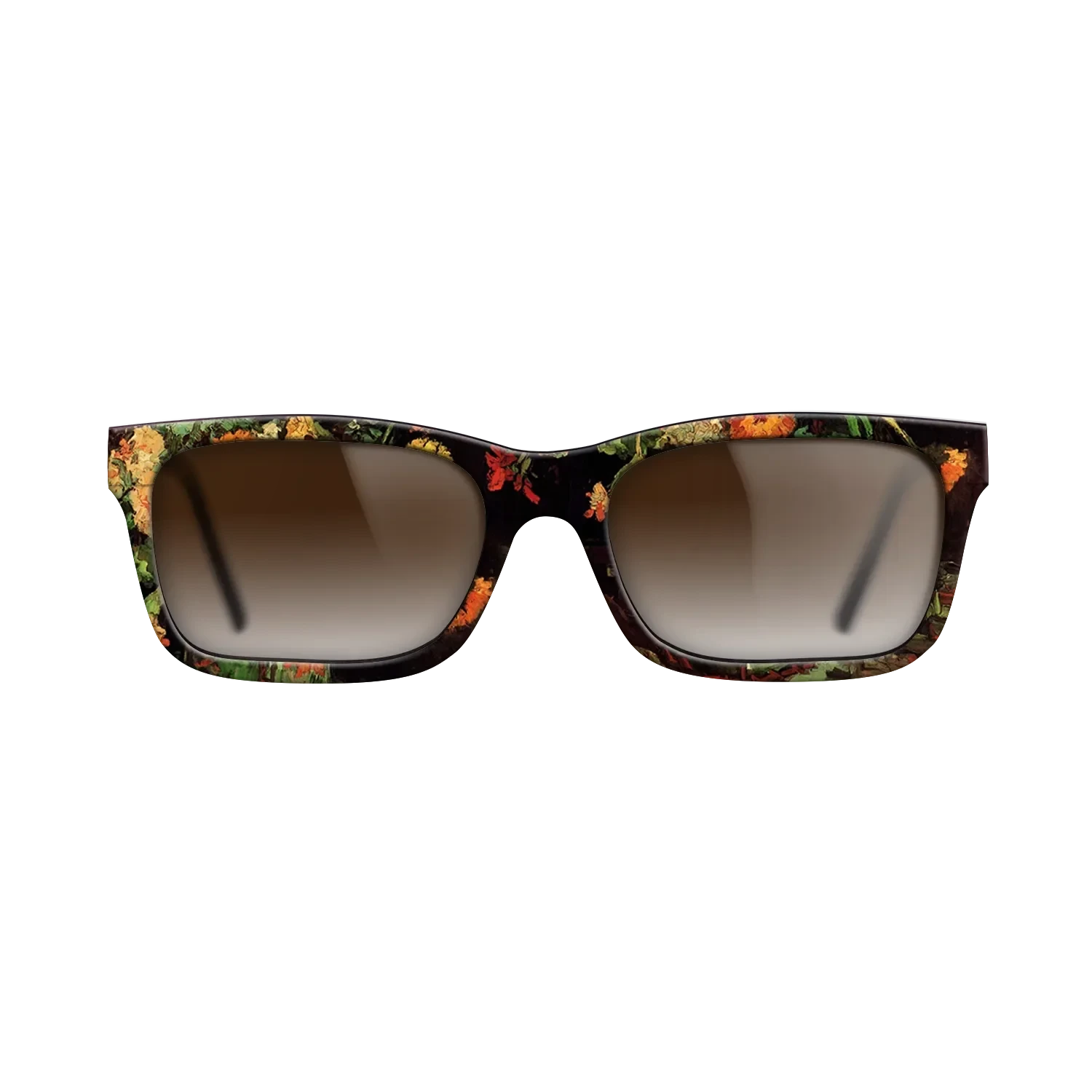 Oil Painting on Straight Grain Walnut: Rococo - Vase with Zinnias and Geraniums, 1886 - Vincent van Gogh - The Sage - Rectangle - 1884 - SIRIS wood optic