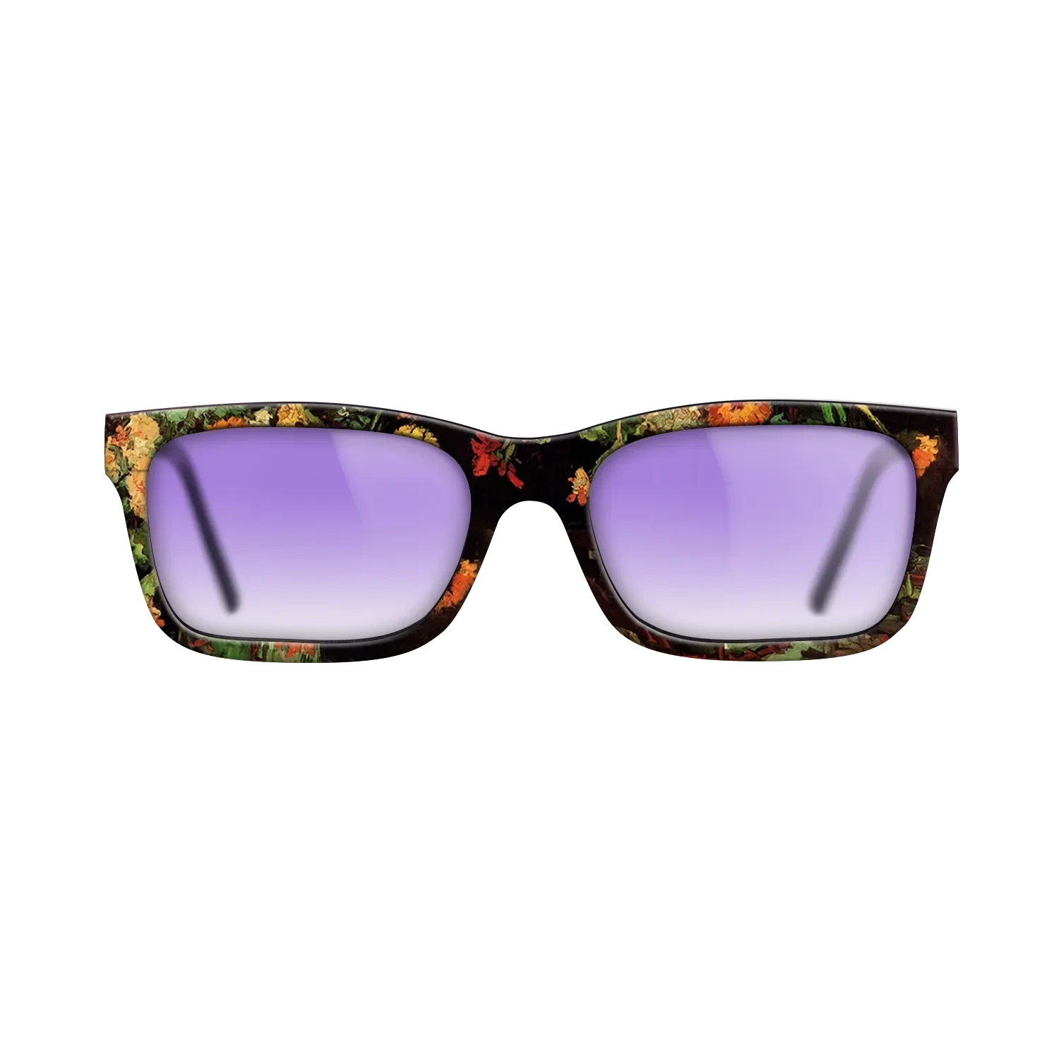 Oil Painting on Straight Grain Walnut: Rococo - Vase with Zinnias and Geraniums, 1886 - Vincent van Gogh - The Sage - Rectangle - 1884 - SIRIS wood optic