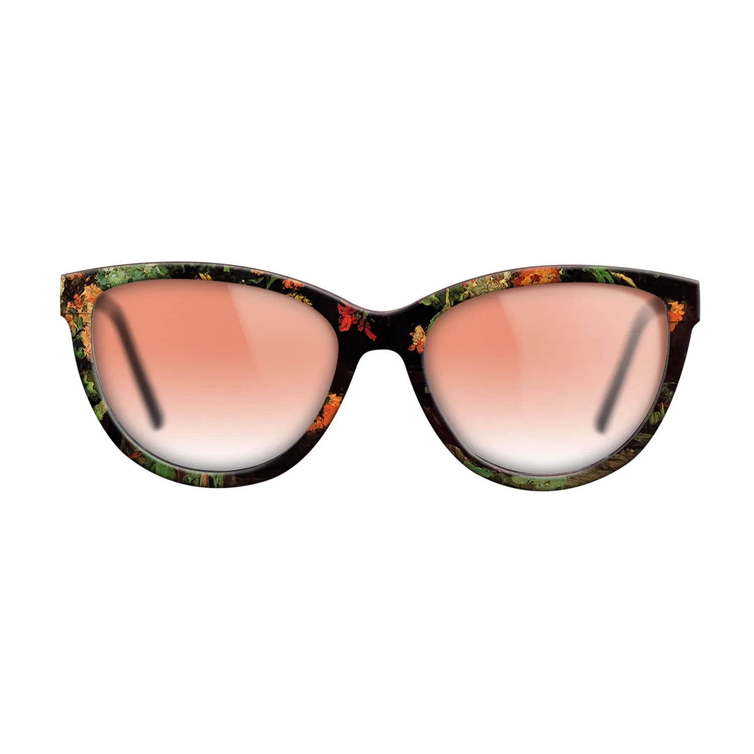 Oil Painting on Straight Grain Walnut: Rococo - Vase with Zinnias and Geraniums, 1886 - Vincent van Gogh - The Maiden - Cat - 1884 - SIRIS wood optic