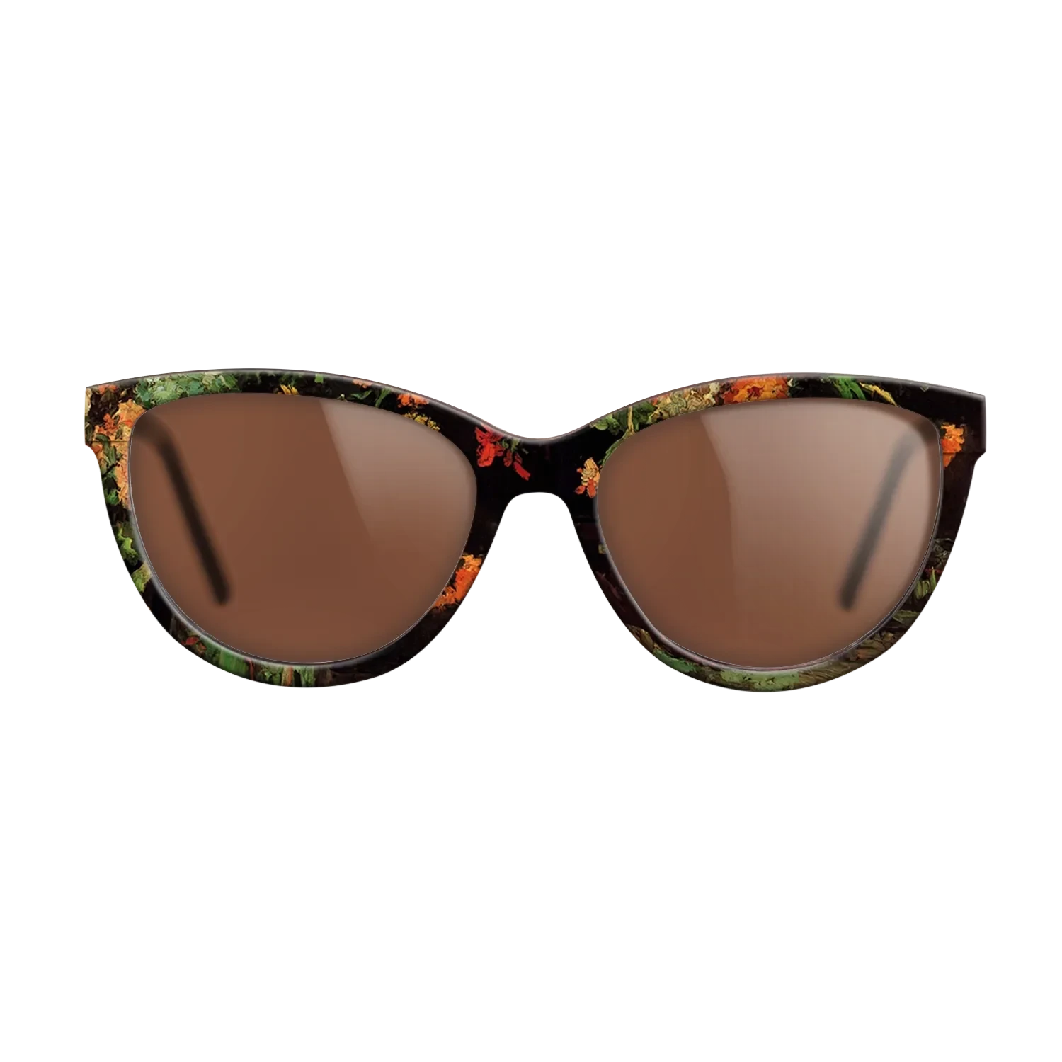 Oil Painting on Straight Grain Walnut: Rococo - Vase with Zinnias and Geraniums, 1886 - Vincent van Gogh - The Maiden - Cat - 1884 - SIRIS wood optic