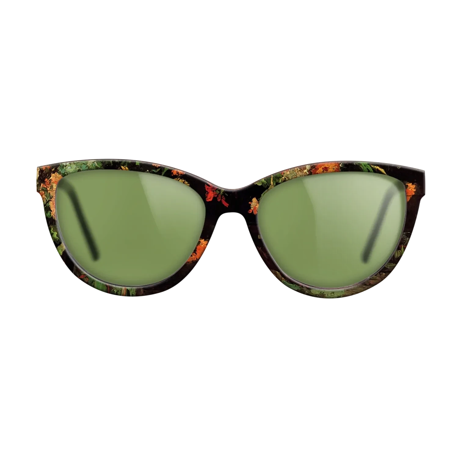 Oil Painting on Straight Grain Walnut: Rococo - Vase with Zinnias and Geraniums, 1886 - Vincent van Gogh - The Maiden - Cat - 1884 - SIRIS wood optic