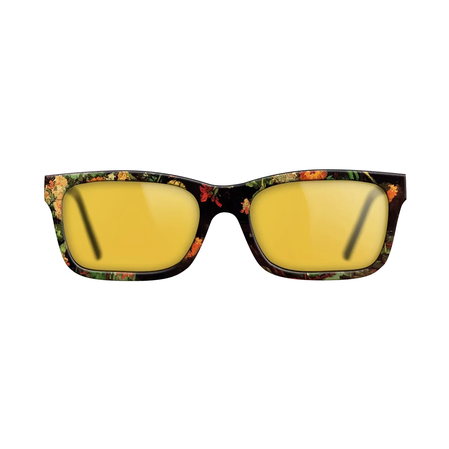 Oil Painting on Straight Grain Walnut: Rococo - Vase with Zinnias and Geraniums, 1886 - Vincent van Gogh - The Sage - Rectangle - 1884 - SIRIS wood optic