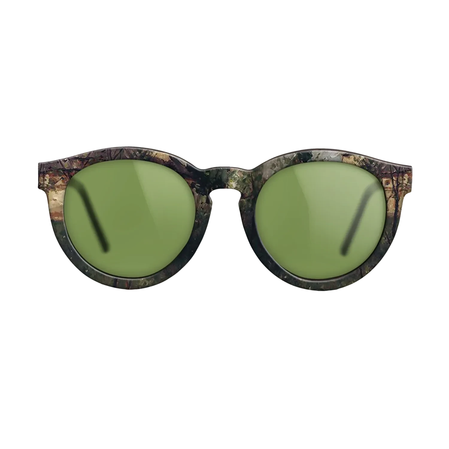 Oil Painting on Straight Grain Walnut: Rococo - Village Church - Stefan Luchian - The Rebel - Round - 1190 - SIRIS wood optic