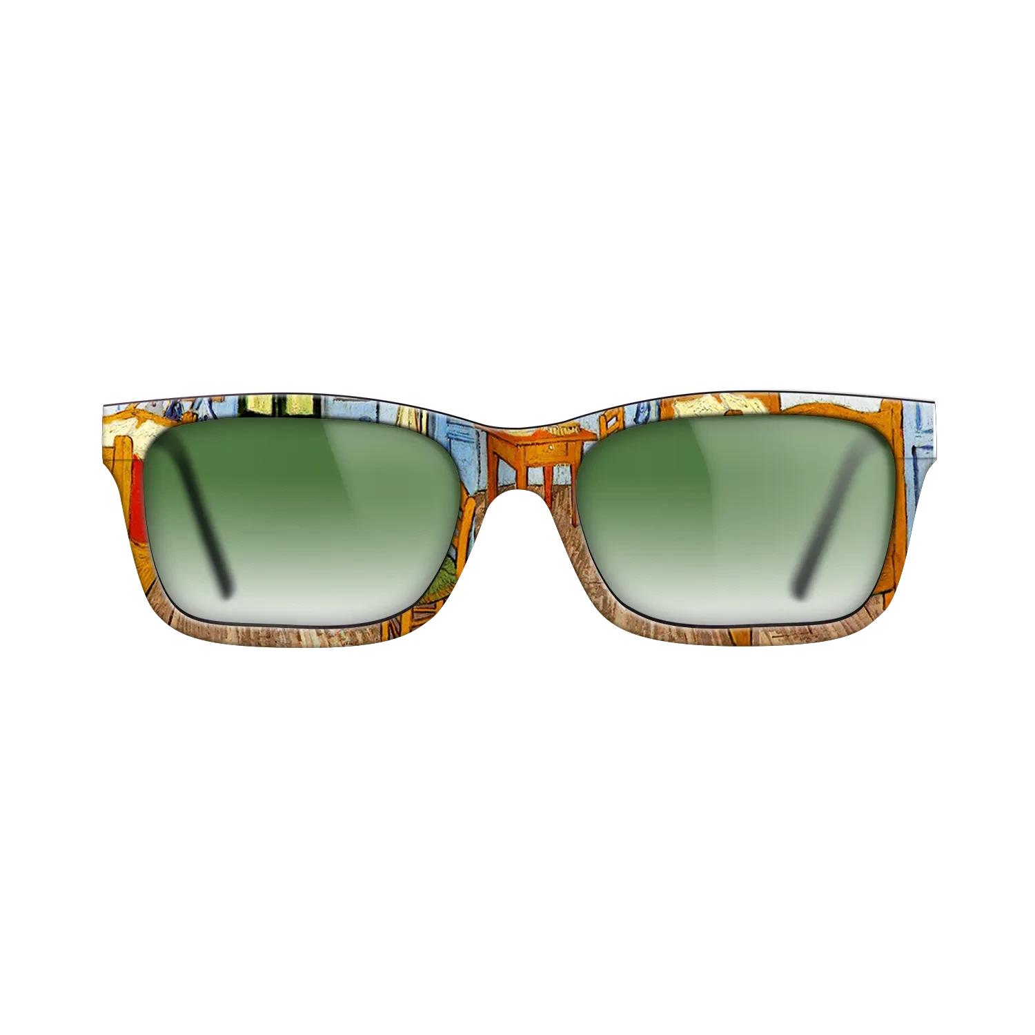 Oil Painting on Straight Grain Walnut: Rococo - Vincent_s Bedroom in Arles, 1889 - Vincent van Gogh - The Sage - Rectangle - 802 - SIRIS wood optic