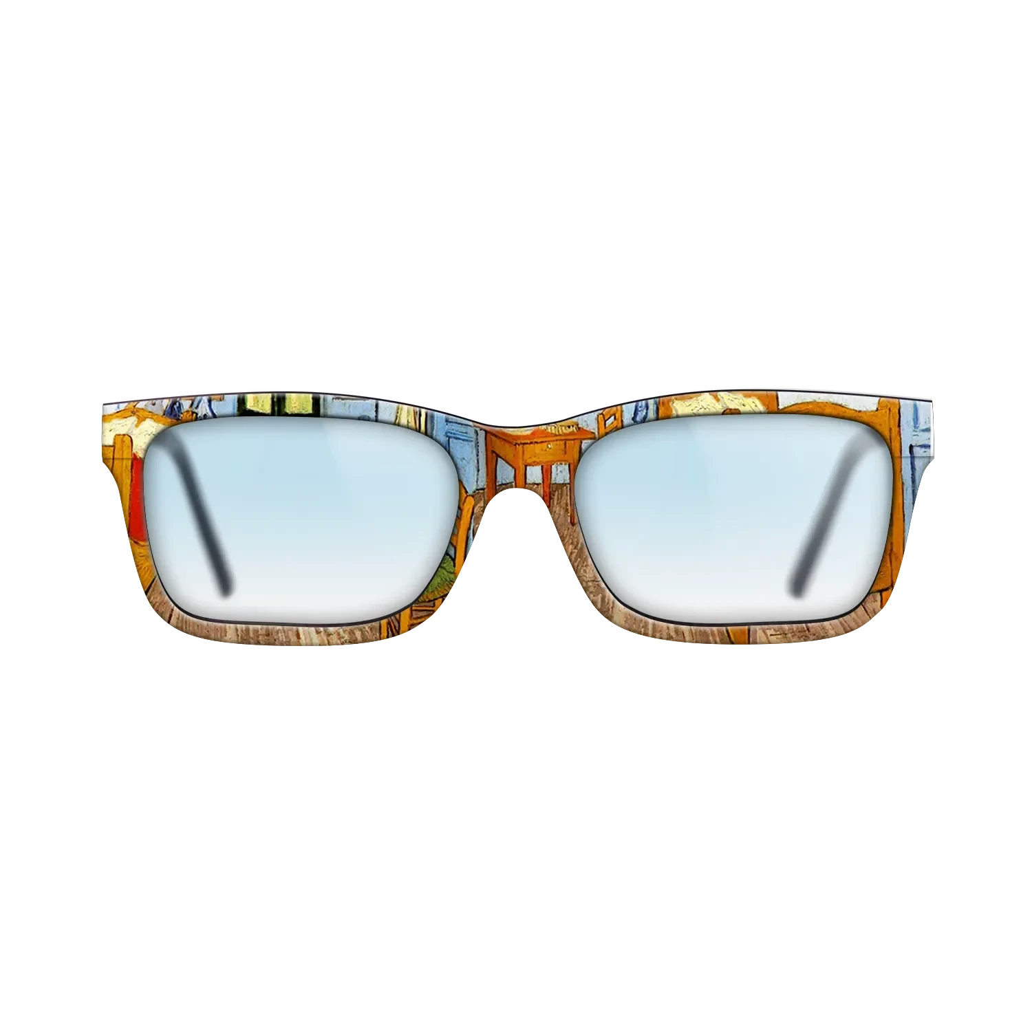 Oil Painting on Straight Grain Walnut: Rococo - Vincent_s Bedroom in Arles, 1889 - Vincent van Gogh - The Sage - Rectangle - 802 - SIRIS wood optic