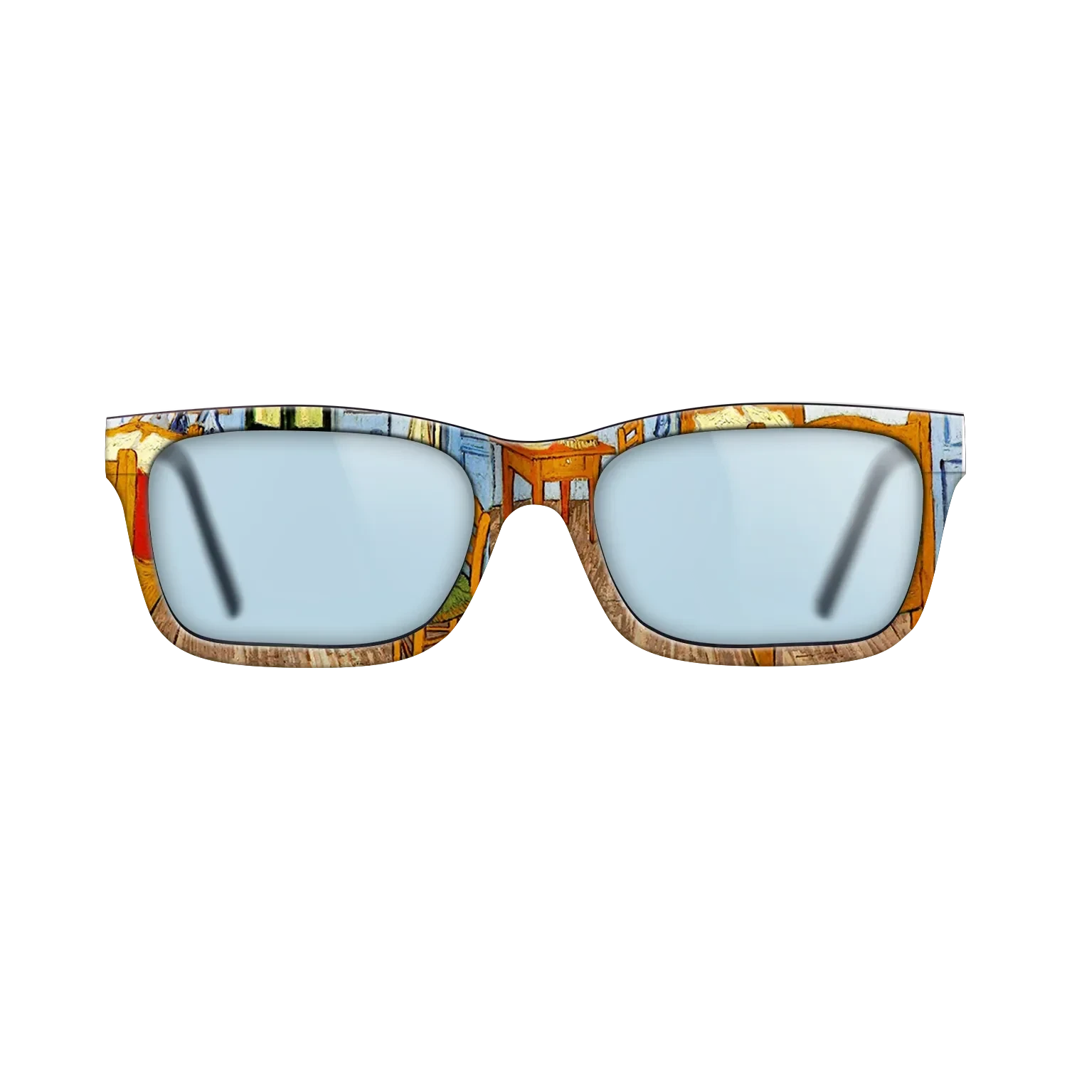 Oil Painting on Straight Grain Walnut: Rococo - Vincent_s Bedroom in Arles, 1889 - Vincent van Gogh - The Sage - Rectangle - 802 - SIRIS wood optic